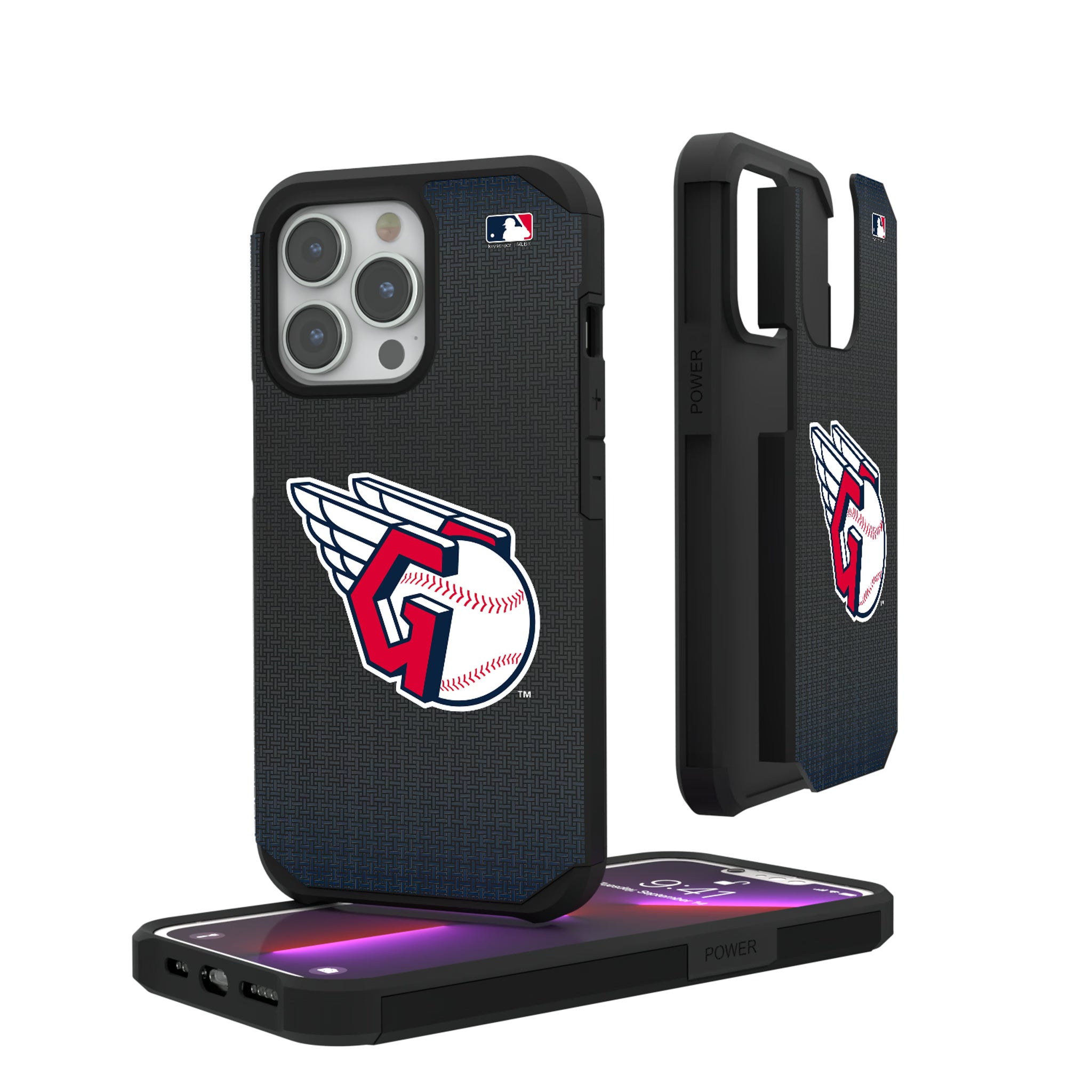 Cleveland Guardians Linen iPhone Rugged Phone Case for Apple iPhone#Device_iPhone 13 Pro