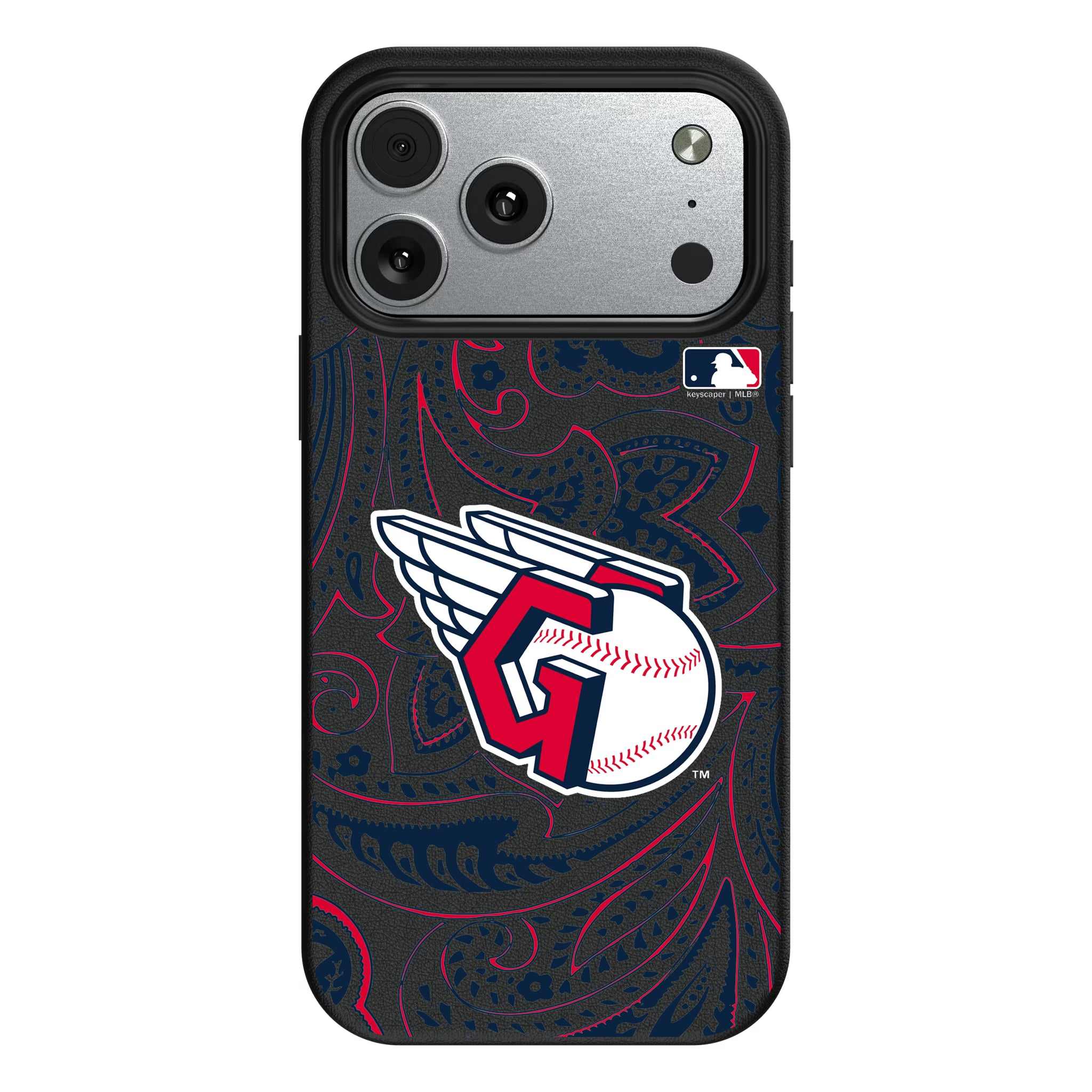 Cleveland Guardians Paisley iPhone MagSafe Compatible Phone Case for Apple iPhone#Device_iPhone 17 Pro Max