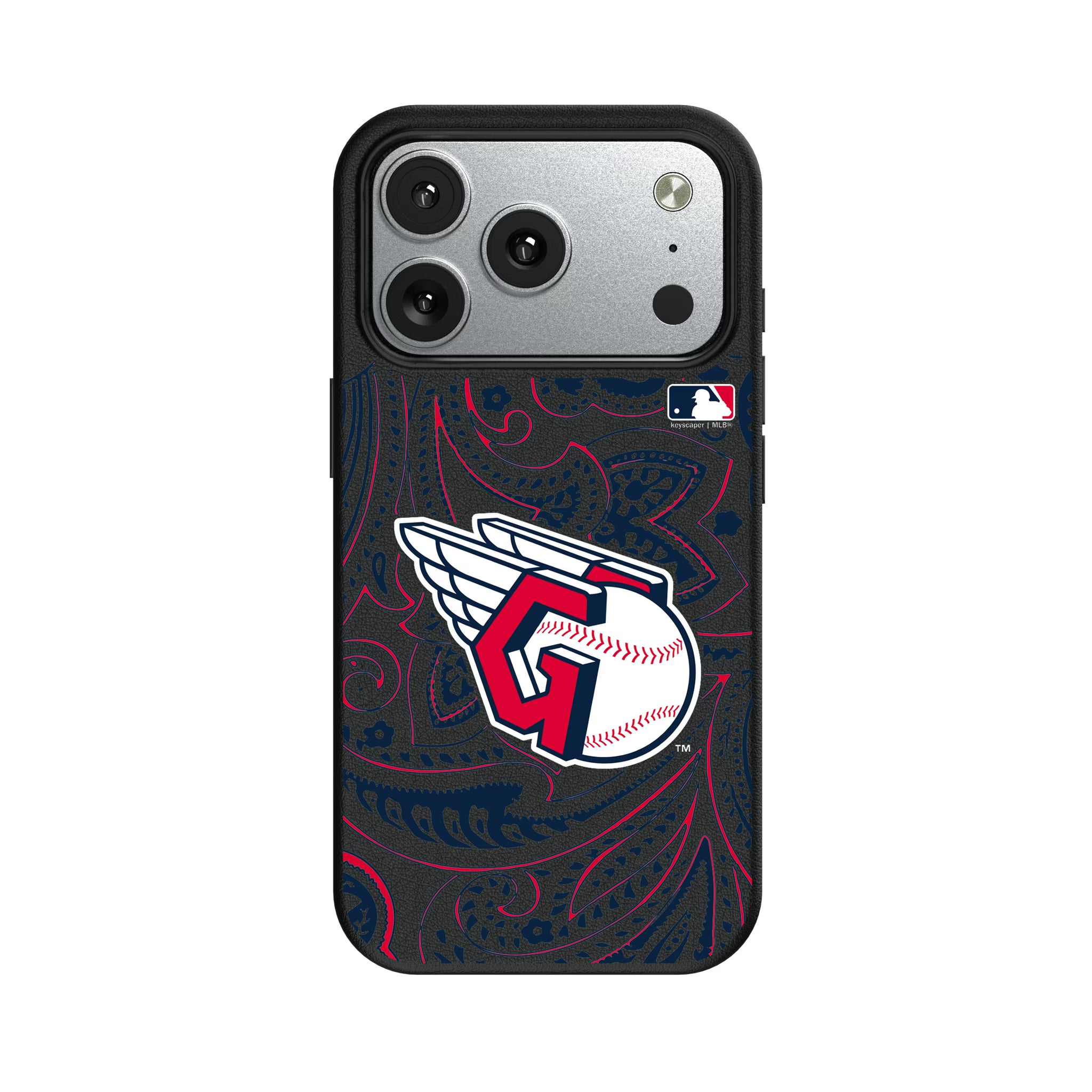 Cleveland Guardians Paisley iPhone MagSafe Compatible Phone Case for Apple iPhone#Device_iPhone 17 Pro