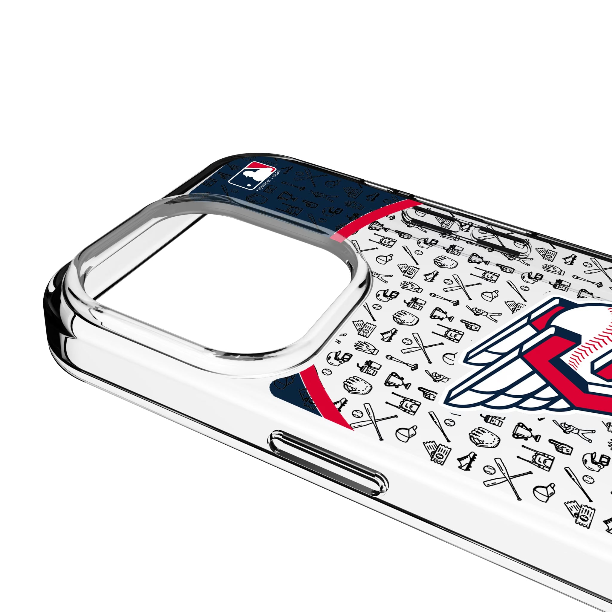 Cleveland Guardians Personalized Circle iPhone Clear Phone Case for Apple iPhone - Detail