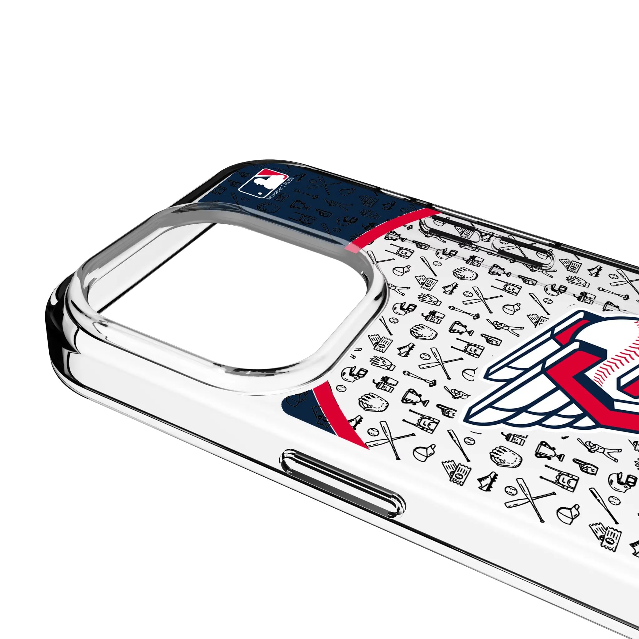 Cleveland Guardians Personalized Circle iPhone Clear Phone Case for Apple iPhone - Detail