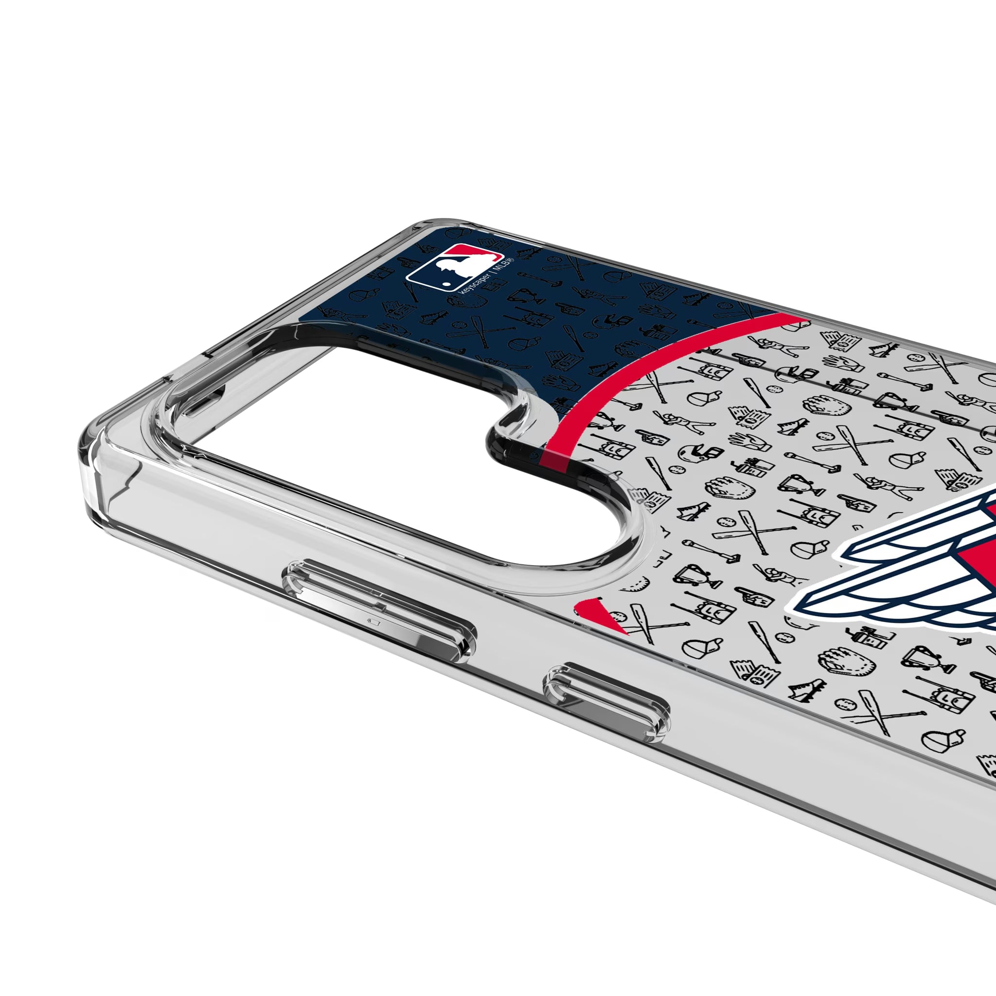 Cleveland Guardians Personalized Circle Galaxy Clear Phone Case for Samsung Galaxy - Detail