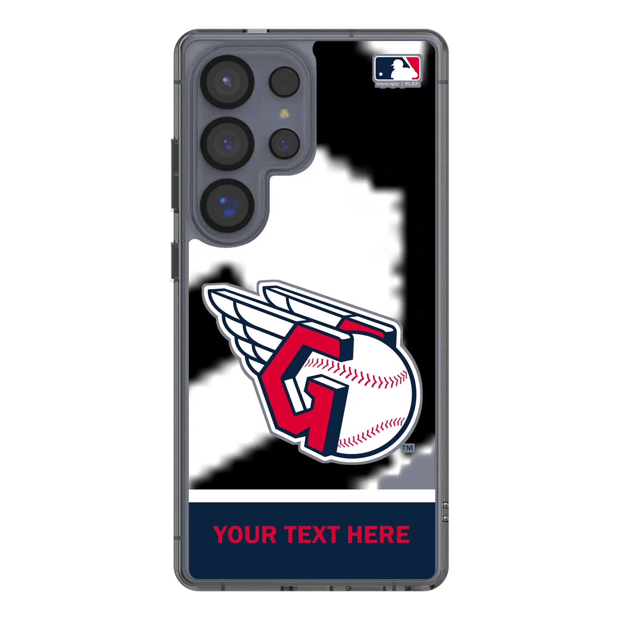 Cleveland Guardians Personalized EndZone Plus Galaxy Clear Phone Case for Samsung Galaxy#Device_Galaxy S25 Ultra