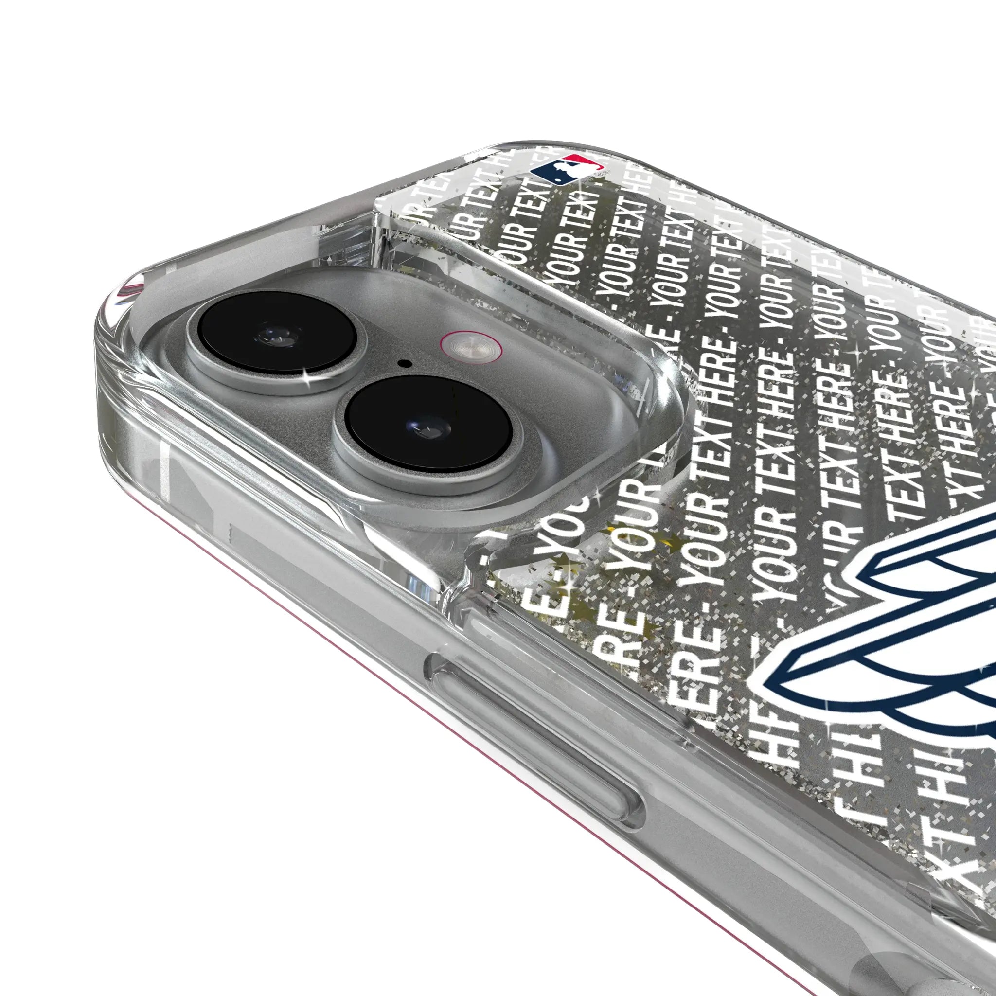 Cleveland Guardians Personalized EndZone Plus iPhone Glitter Phone Case for Apple iPhone - Detail