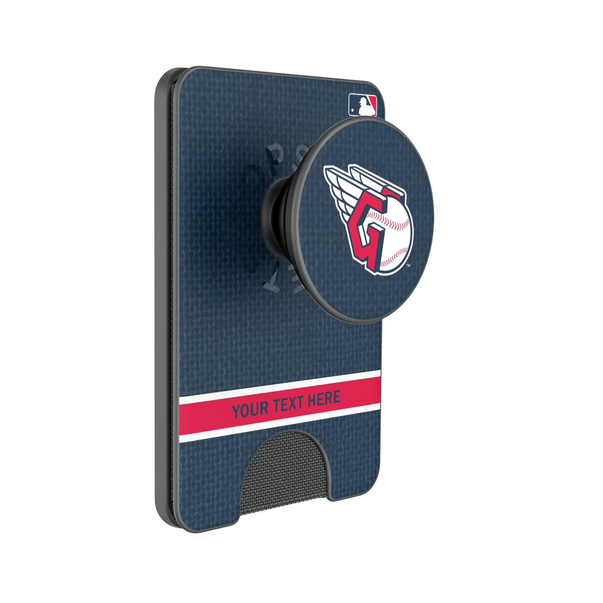 Cleveland Guardians Personalized Endzone Solid Popsockets Wallet Magnetic