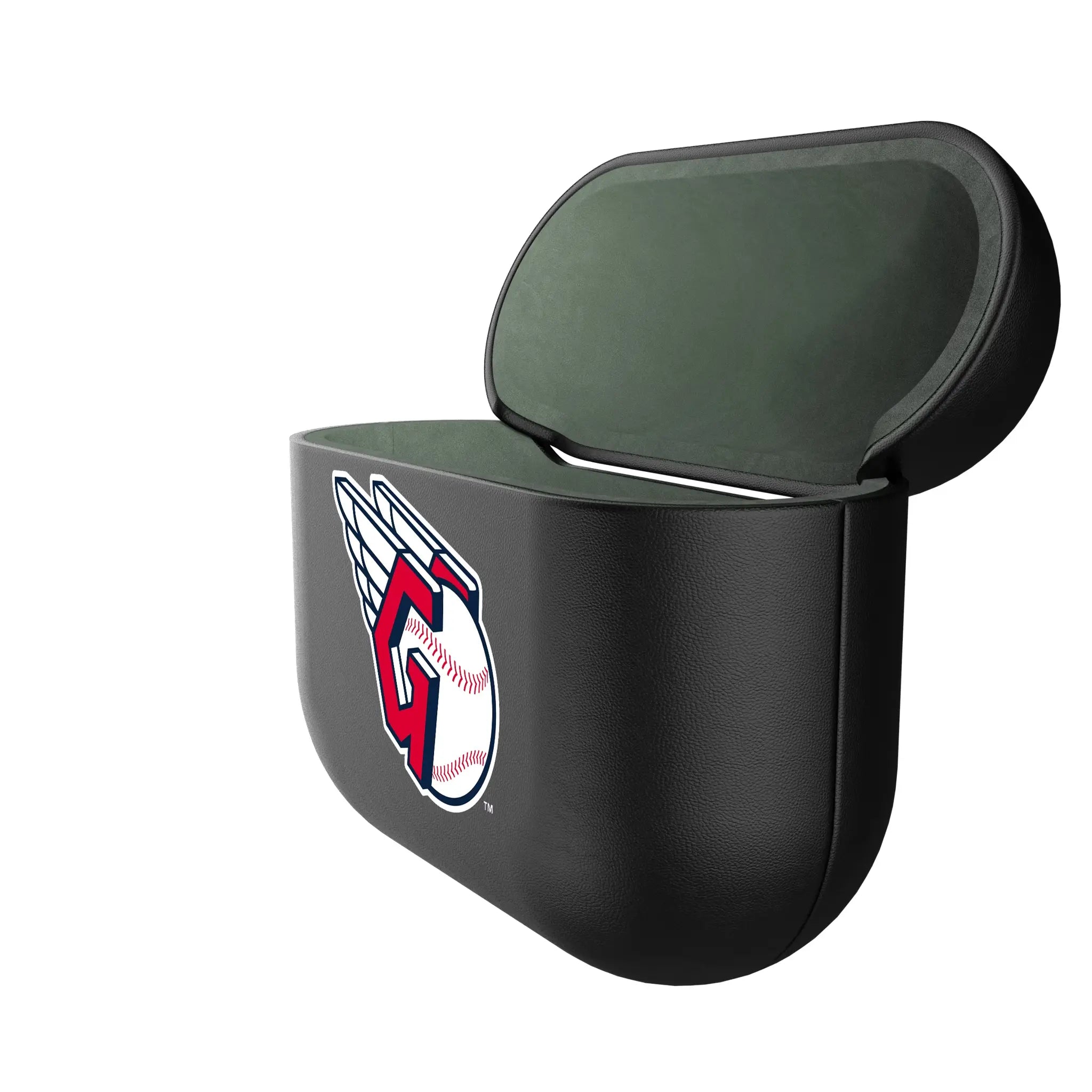 Cleveland Guardians Personalized Insignia AirPods AirPod Case Cover - Isometric View#Device_AirPods 3rd Gen