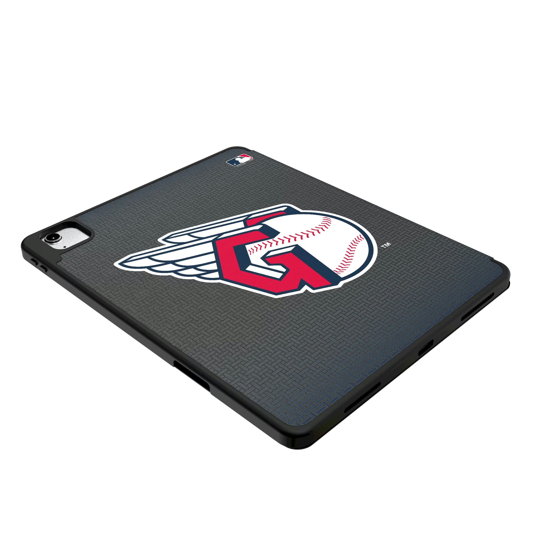 Cleveland Guardians Personalized Linen iPad Tablet Case for Apple iPad - Isometric View