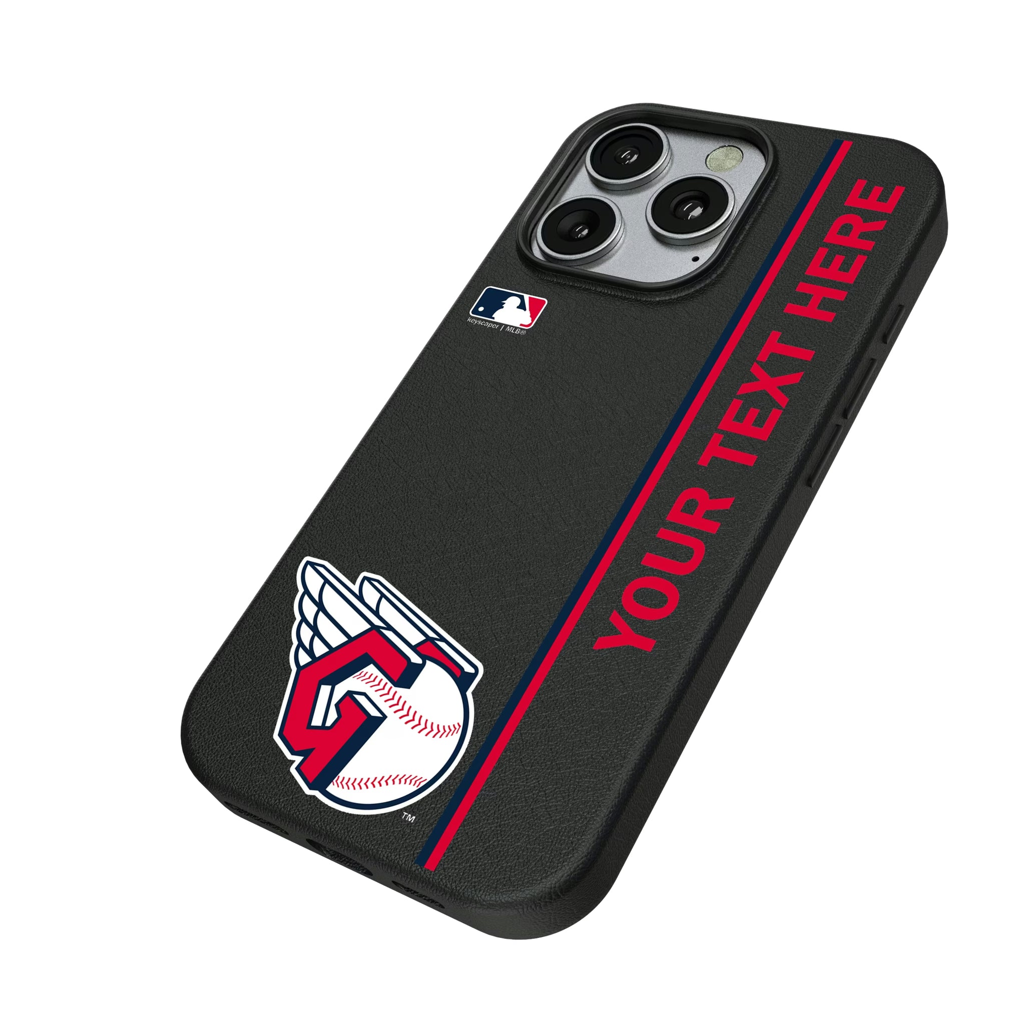 Cleveland Guardians Personalized Sidebard iPhone MagSafe Compatible Phone Case for Apple iPhone - Isometric View