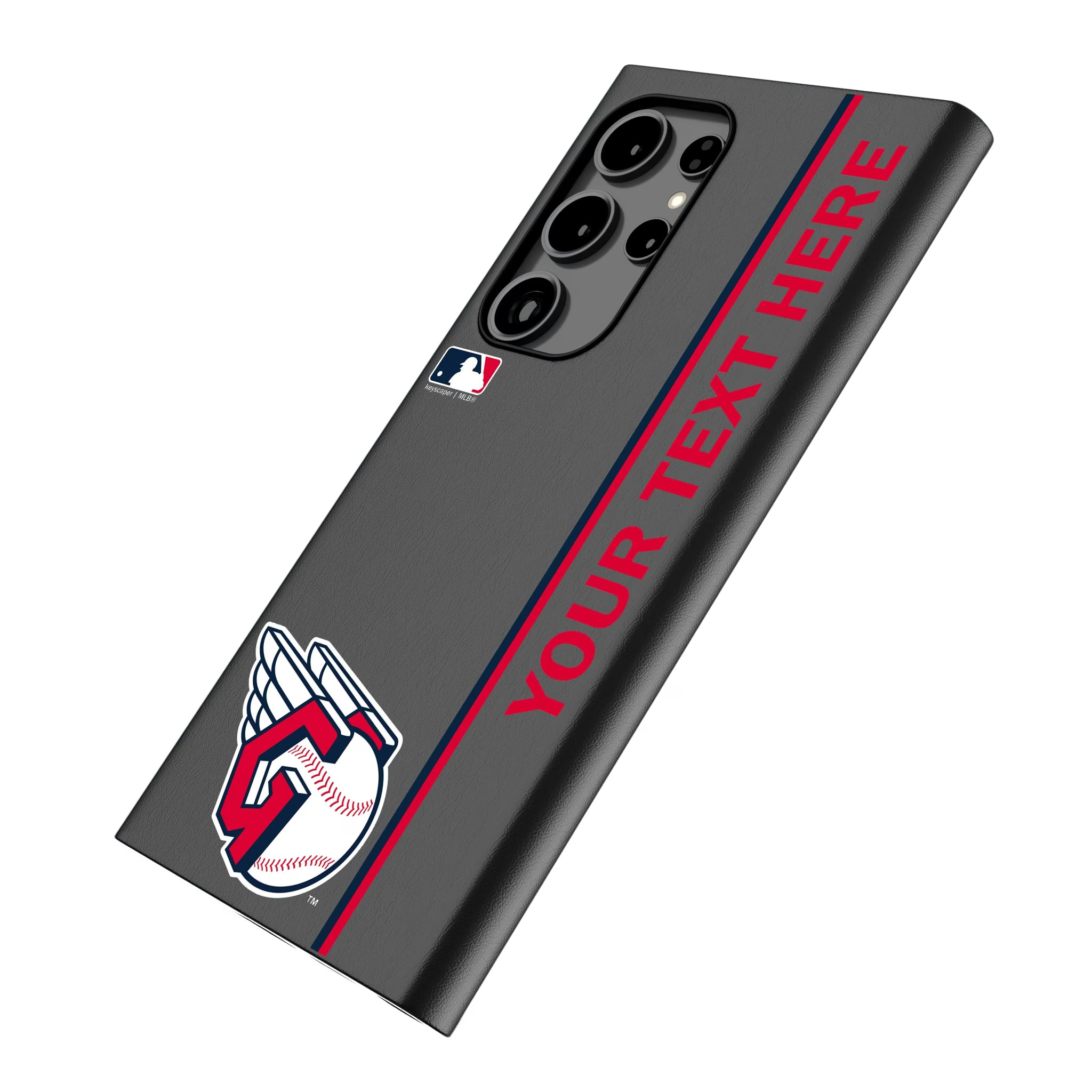 Cleveland Guardians Personalized Sidebard Galaxy MagSafe Compatible Phone Case for Samsung Galaxy - Isometric View