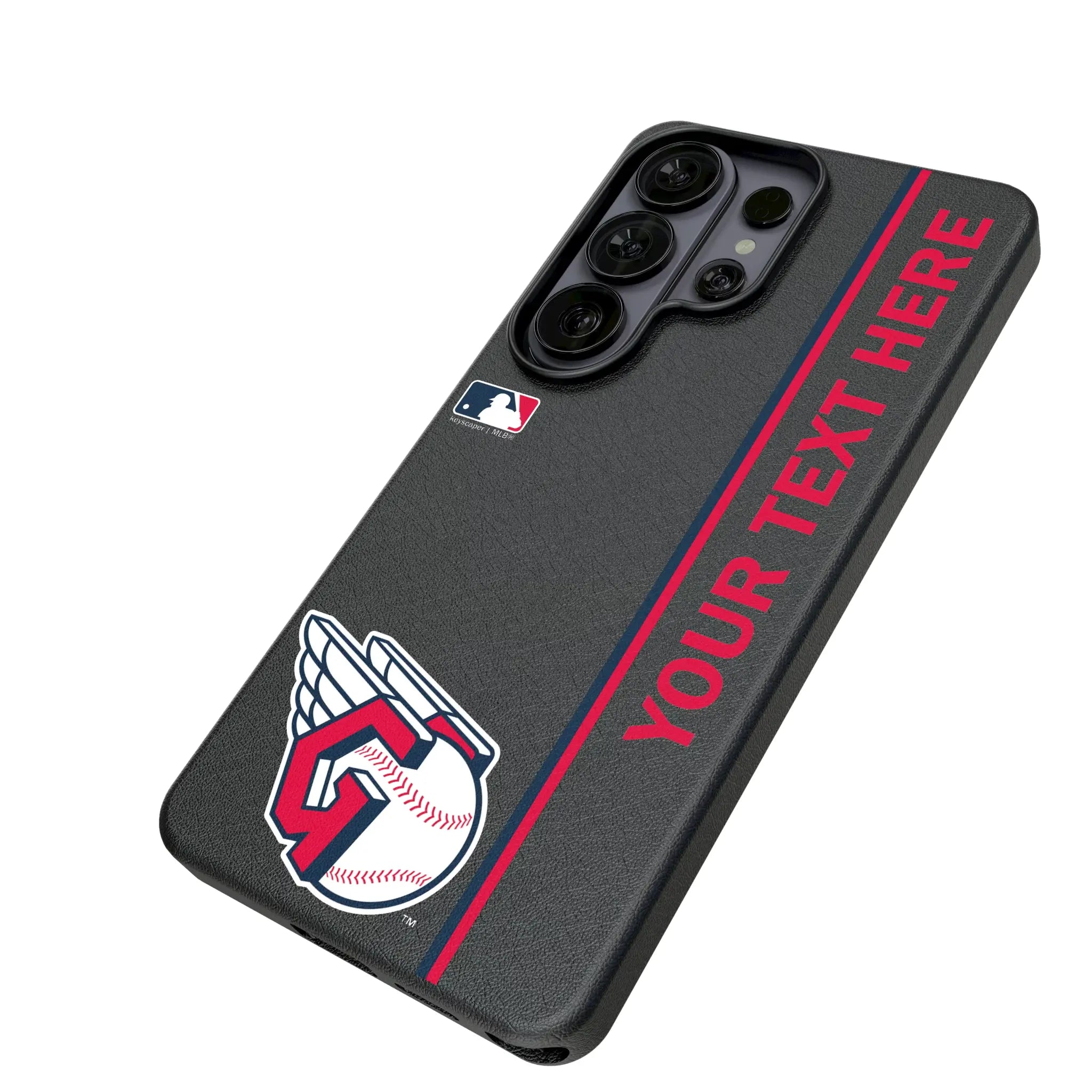 Cleveland Guardians Personalized Sidebard Galaxy MagSafe Compatible Phone Case for Samsung Galaxy - Isometric View#Device_Galaxy S26 Ultra