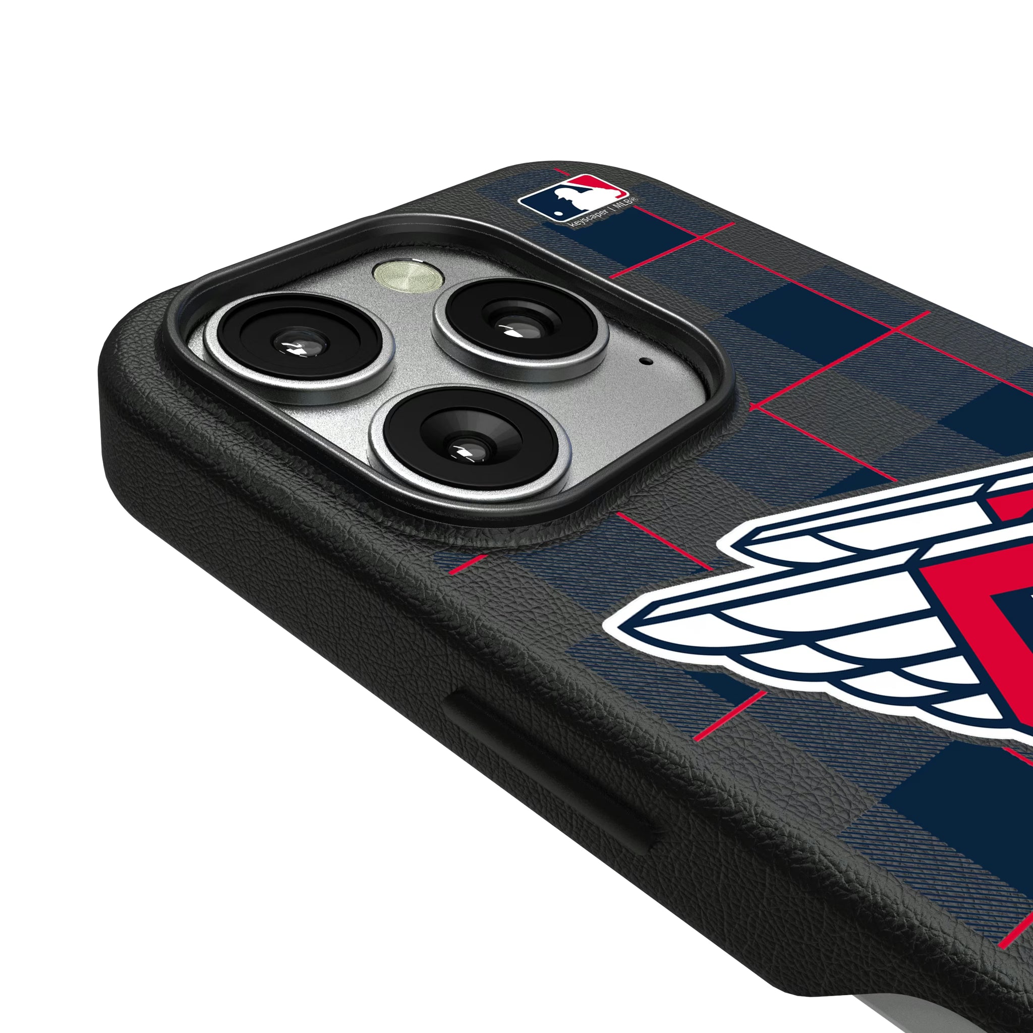 Cleveland Guardians Plaid iPhone MagSafe Compatible Phone Case for Apple iPhone - Detail
