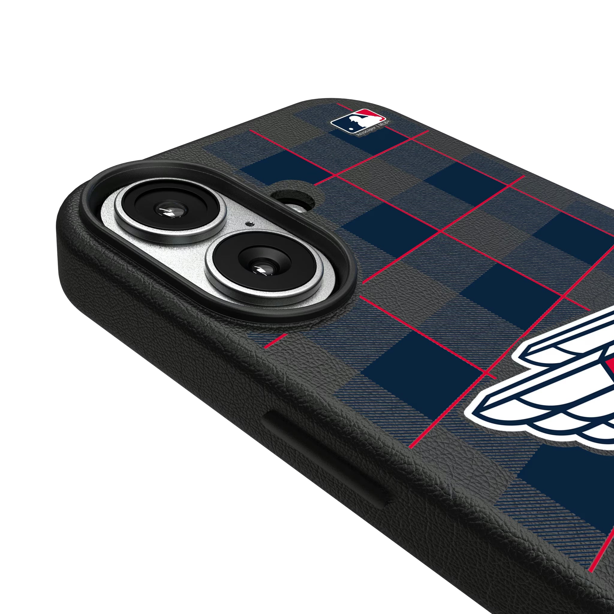 Cleveland Guardians Plaid iPhone MagSafe Compatible Phone Case for Apple iPhone - Detail#Device_iPhone 17