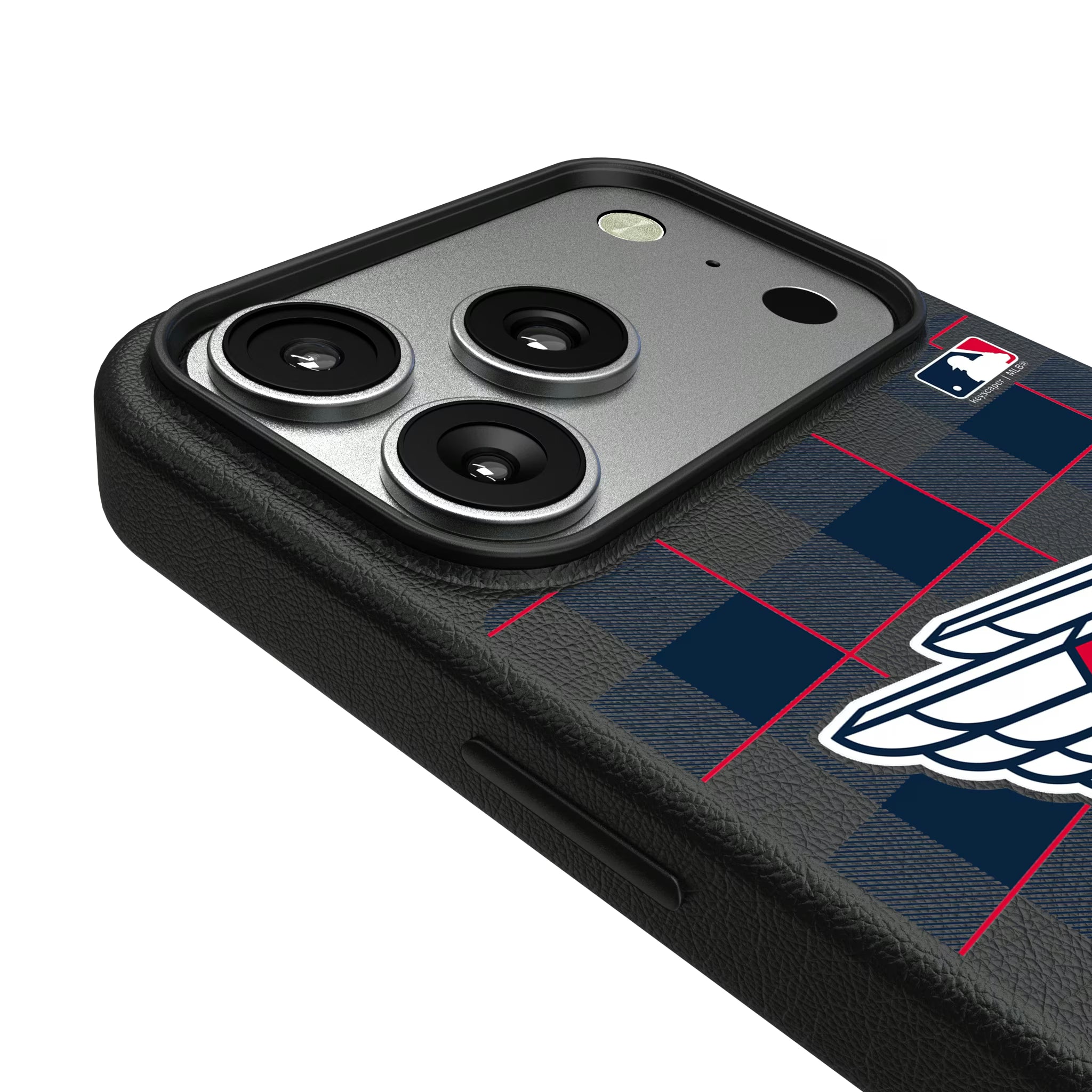 Cleveland Guardians Plaid iPhone MagSafe Compatible Phone Case for Apple iPhone - Detail#Device_iPhone 17 Pro