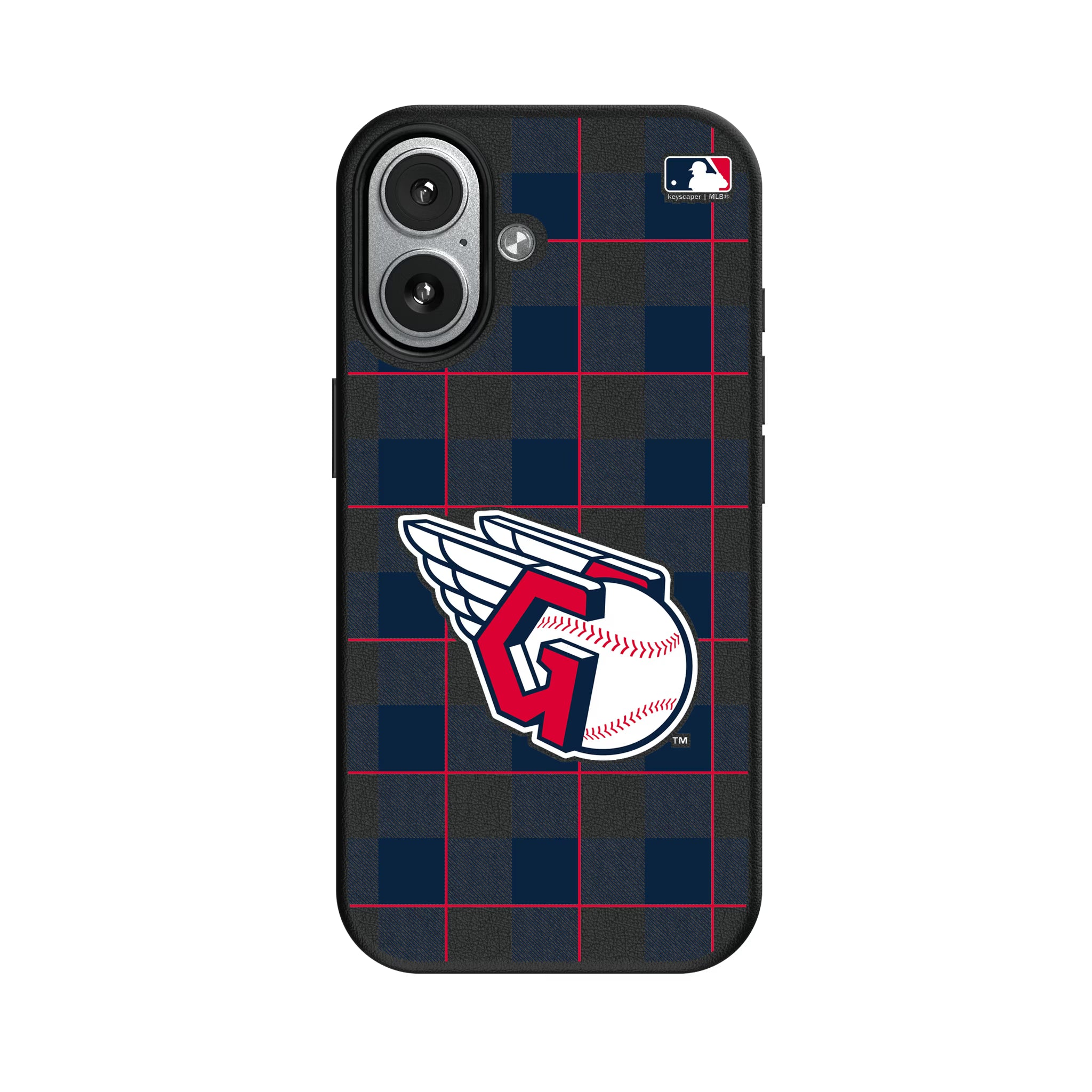 Cleveland Guardians Plaid iPhone MagSafe Compatible Phone Case for Apple iPhone#Device_iPhone 17