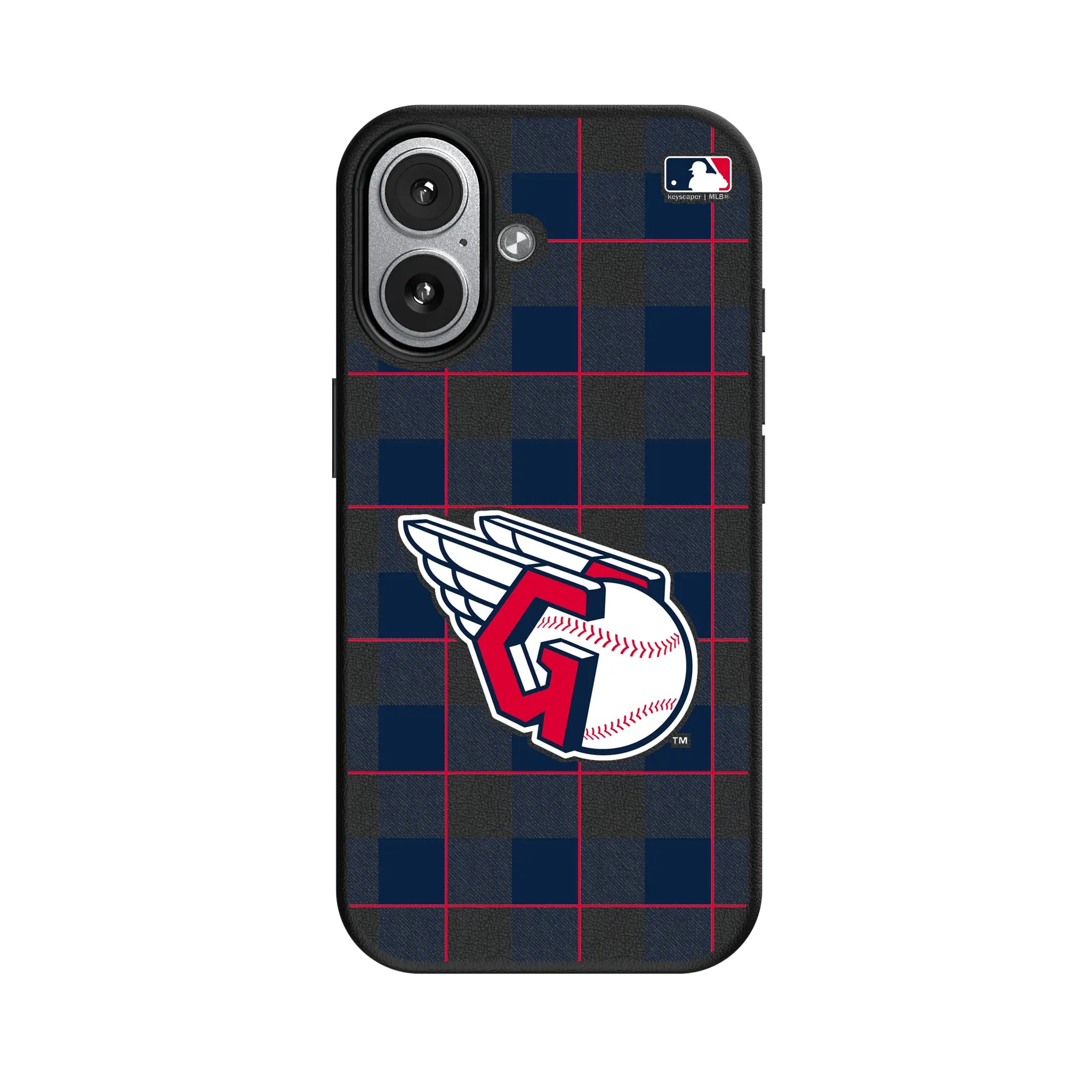 Cleveland Guardians Plaid iPhone MagSafe Compatible Phone Case for Apple iPhone#Device_iPhone 17