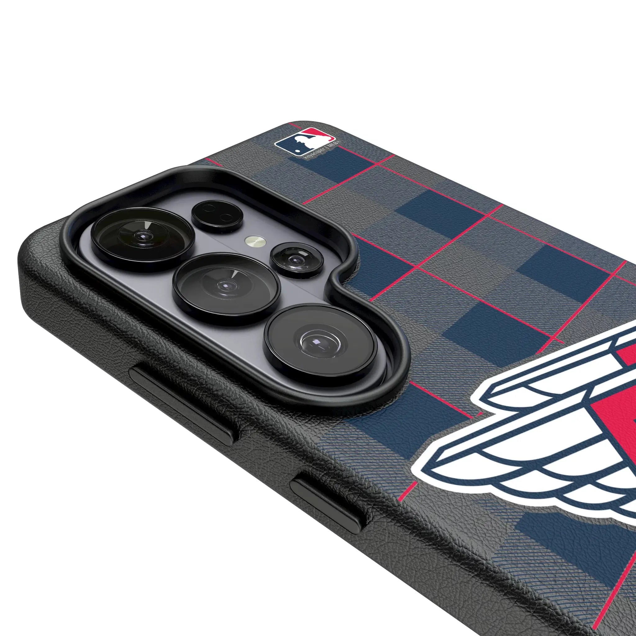 Cleveland Guardians Plaid Galaxy MagSafe Compatible Phone Case for Samsung Galaxy - Detail#Device_Galaxy S26 Ultra
