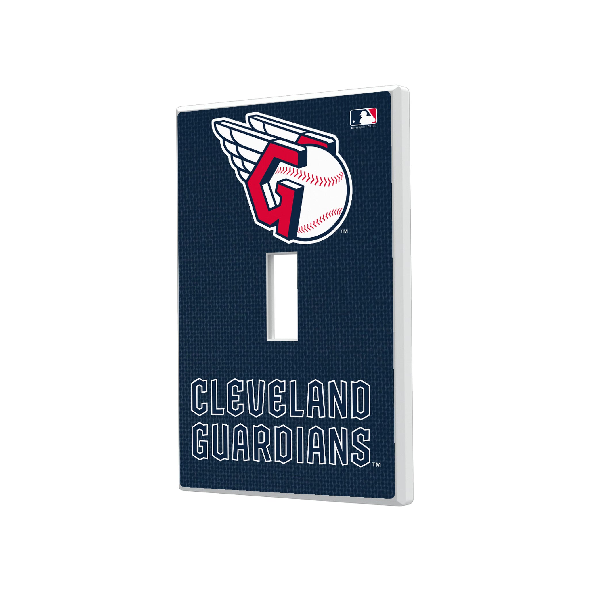 Cleveland Guardians Solid Hidden-Screw Light Switch Plate#Style_Single Toggle