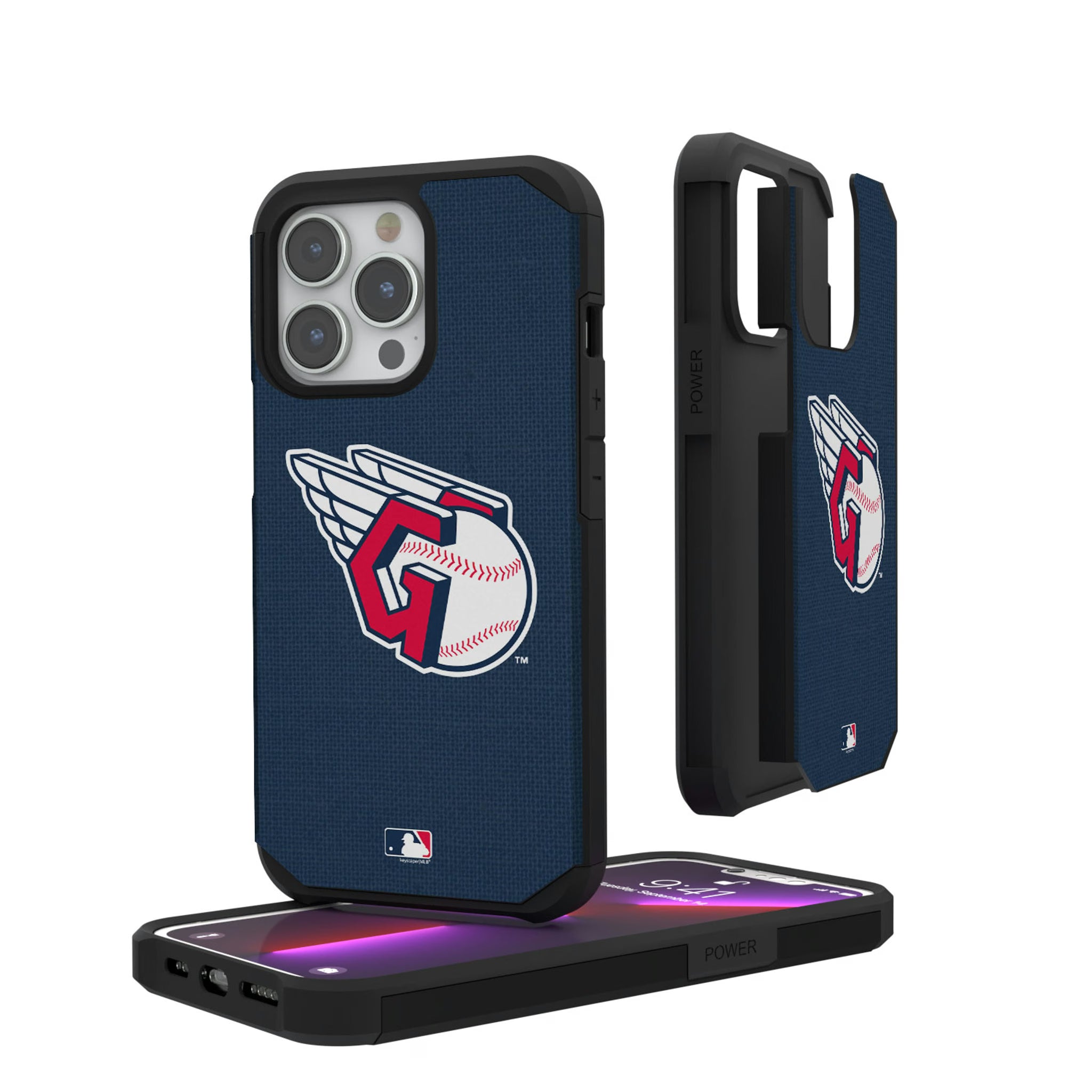 Cleveland Guardians Solid iPhone Rugged Phone Case for Apple iPhone