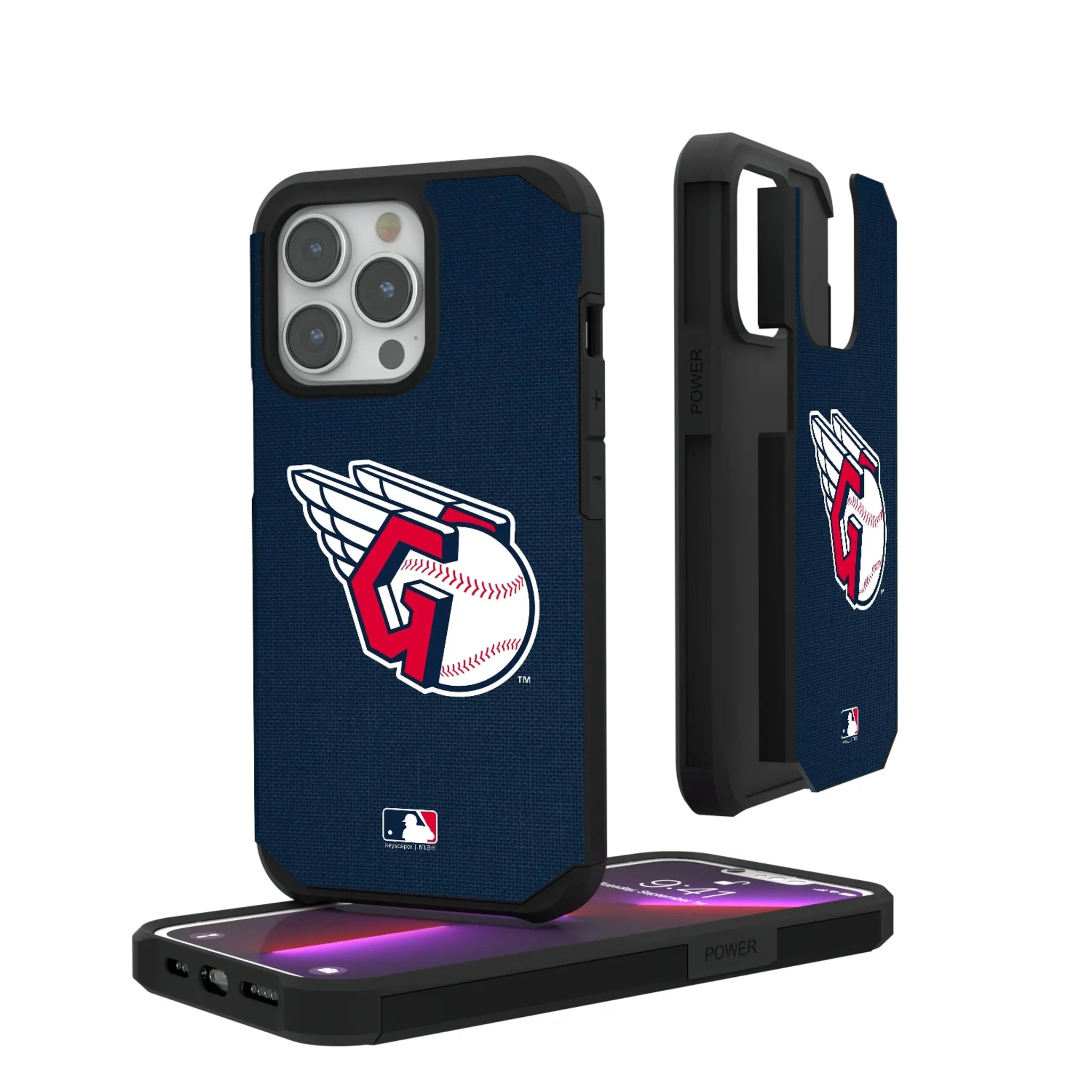 Cleveland Guardians Solid iPhone Rugged Phone Case for Apple iPhone