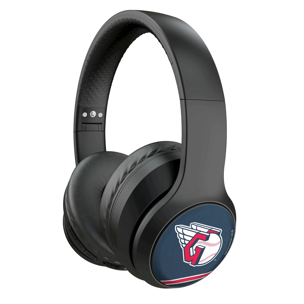 Cleveland Guardians Stripe Wireless Over-Ear Headphones With Case