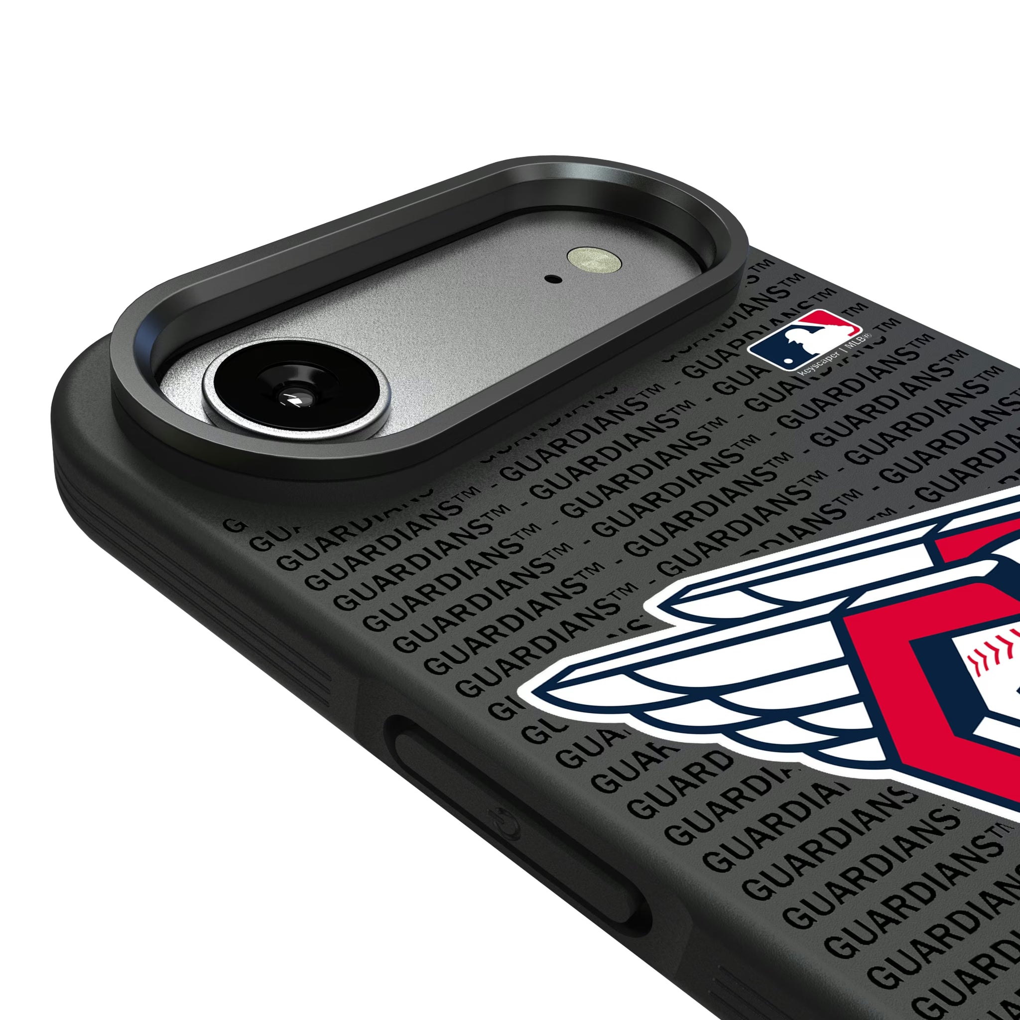 Cleveland Guardians Text Backdrop iPhone Bump Phone Case for Apple iPhone - Detail#Device_iPhone Air