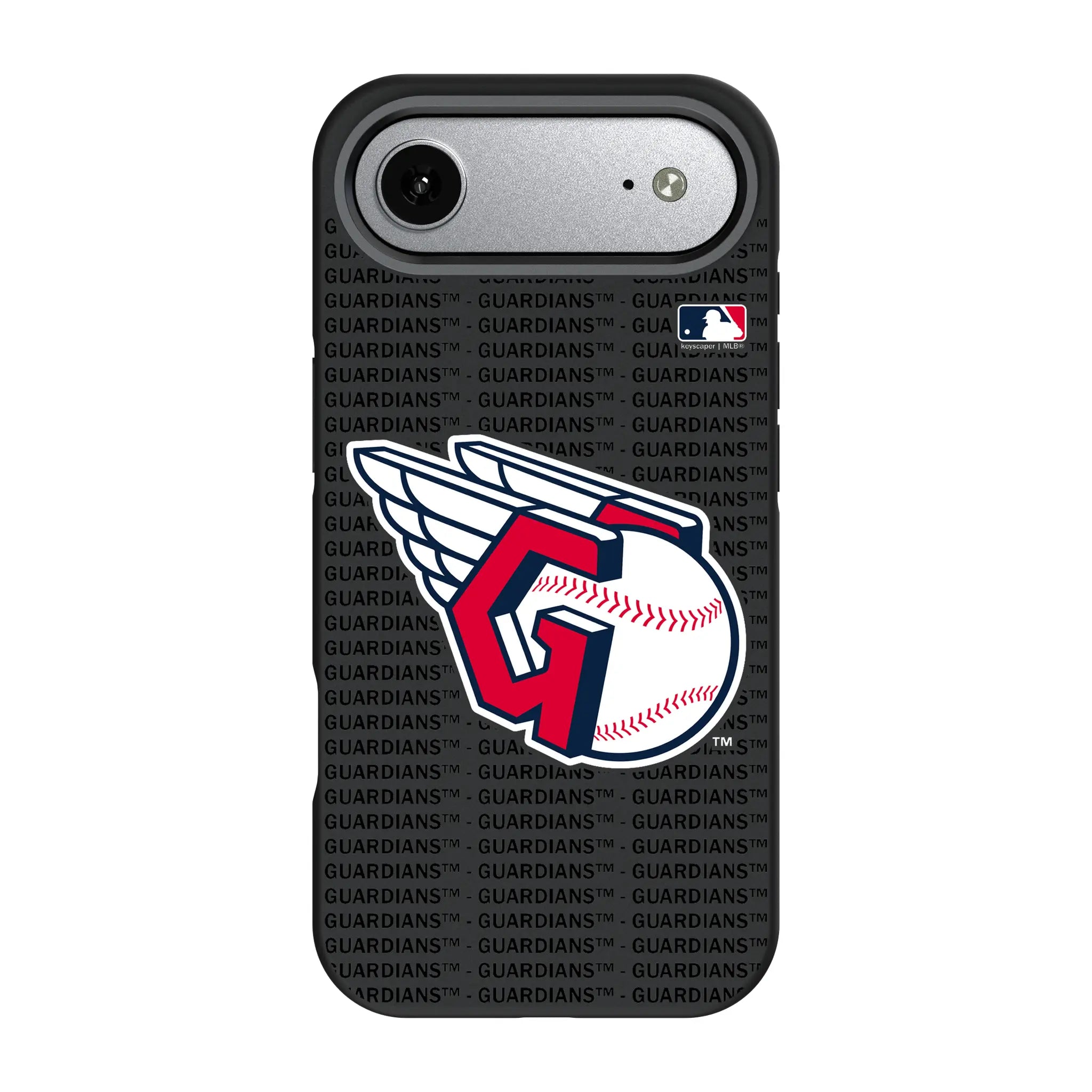 Cleveland Guardians Text Backdrop iPhone Bump Phone Case for Apple iPhone#Device_iPhone Air