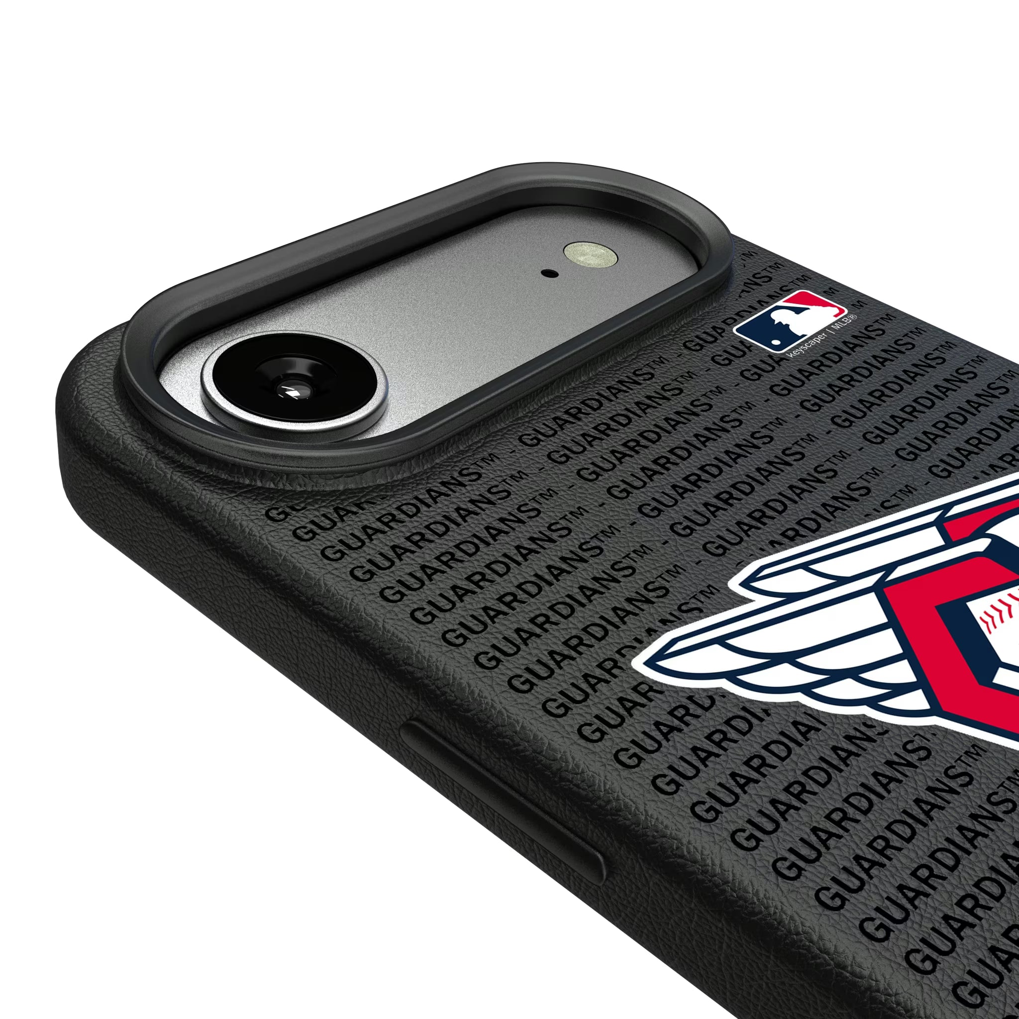 Cleveland Guardians Text Backdrop iPhone MagSafe Compatible Phone Case for Apple iPhone - Detail#Device_iPhone Air