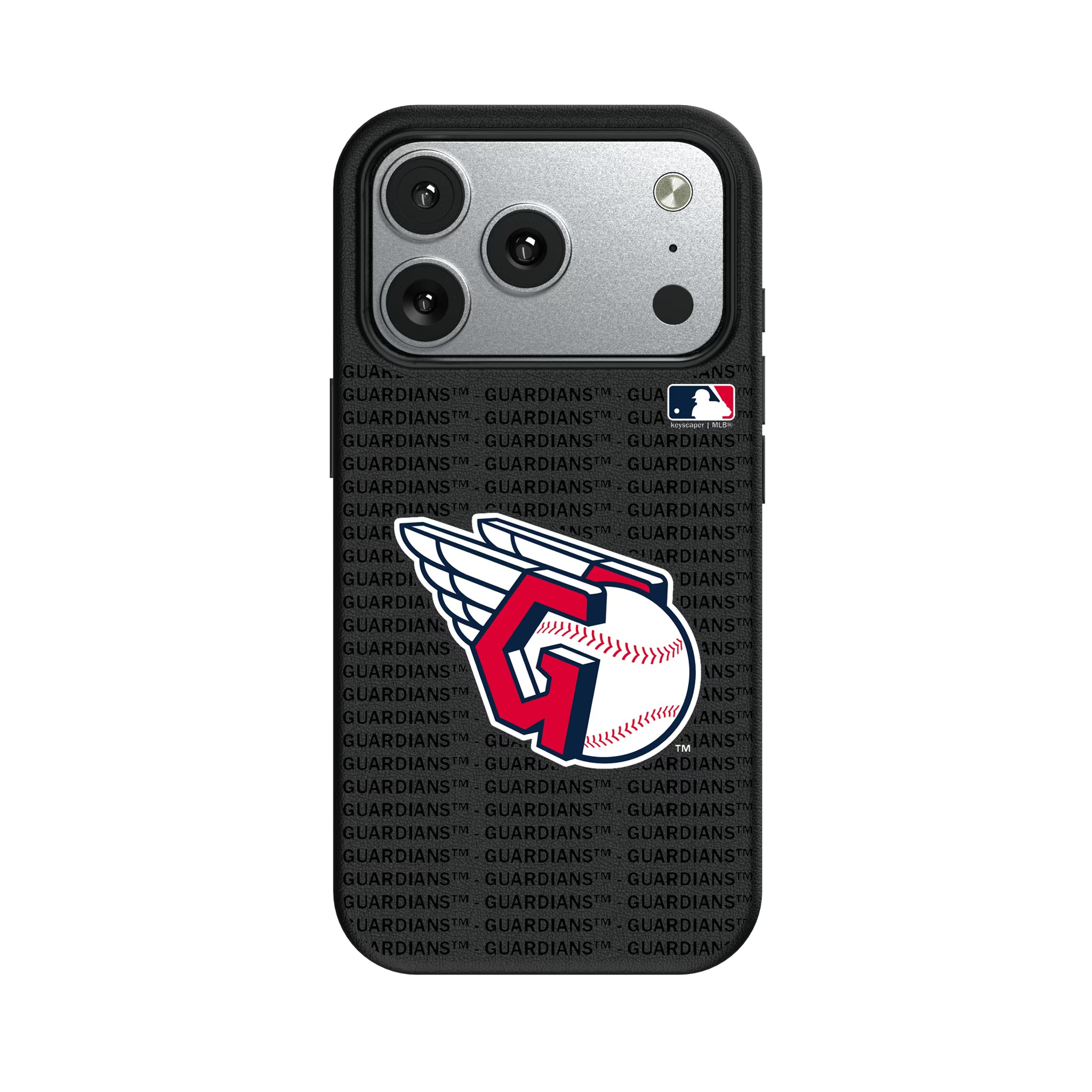 Cleveland Guardians Text Backdrop iPhone MagSafe Compatible Phone Case for Apple iPhone#Device_iPhone 17 Pro