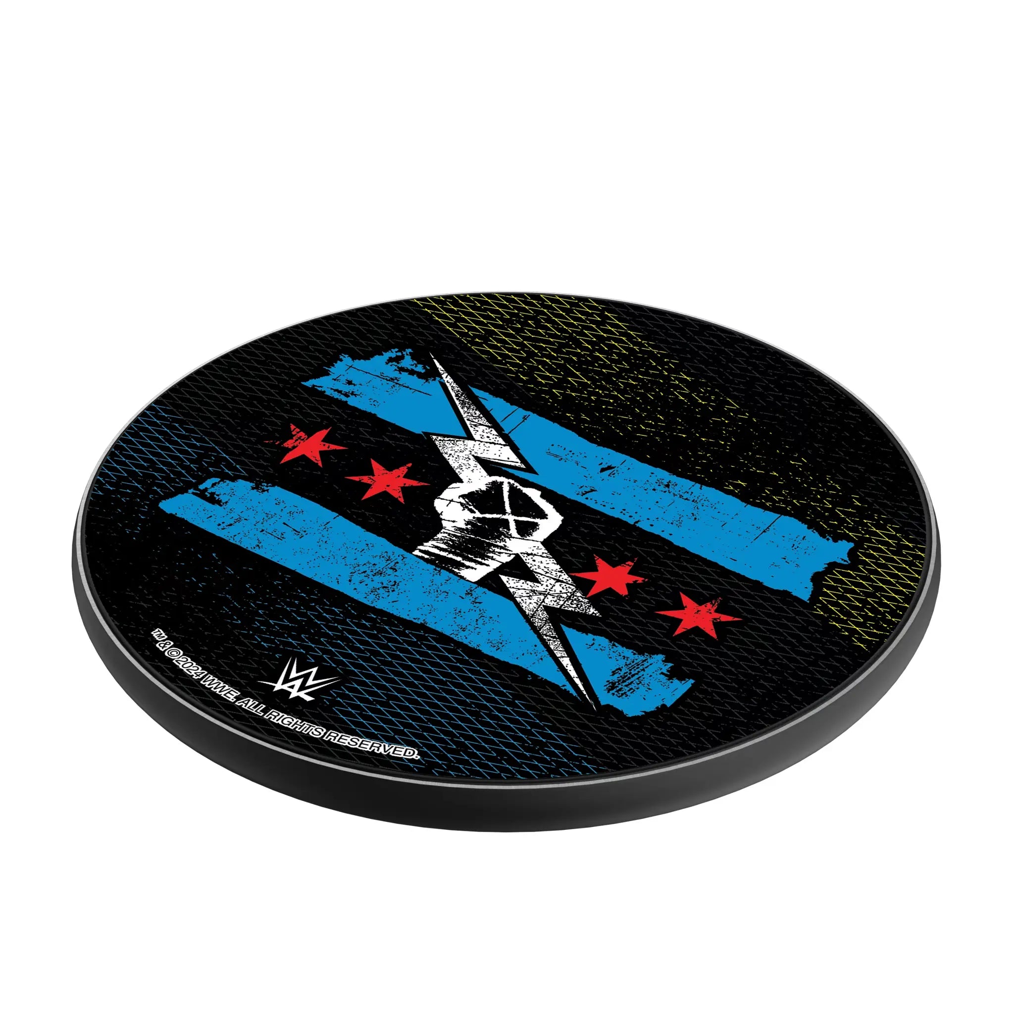 CM Punk Steel 15-Watt Wireless Charger - Isometric View