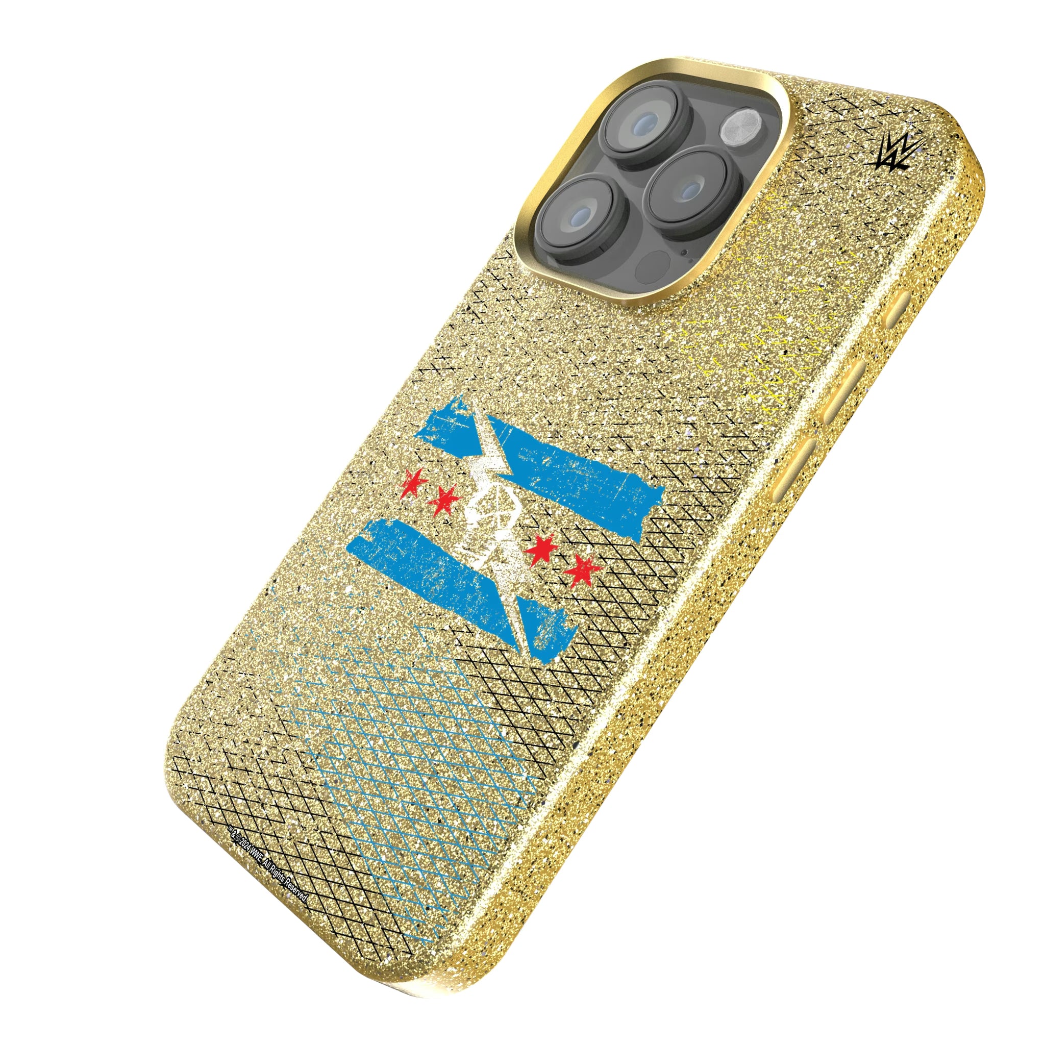 CM Punk Steel iPhone Bling Phone Case for Apple iPhone - Isometric View