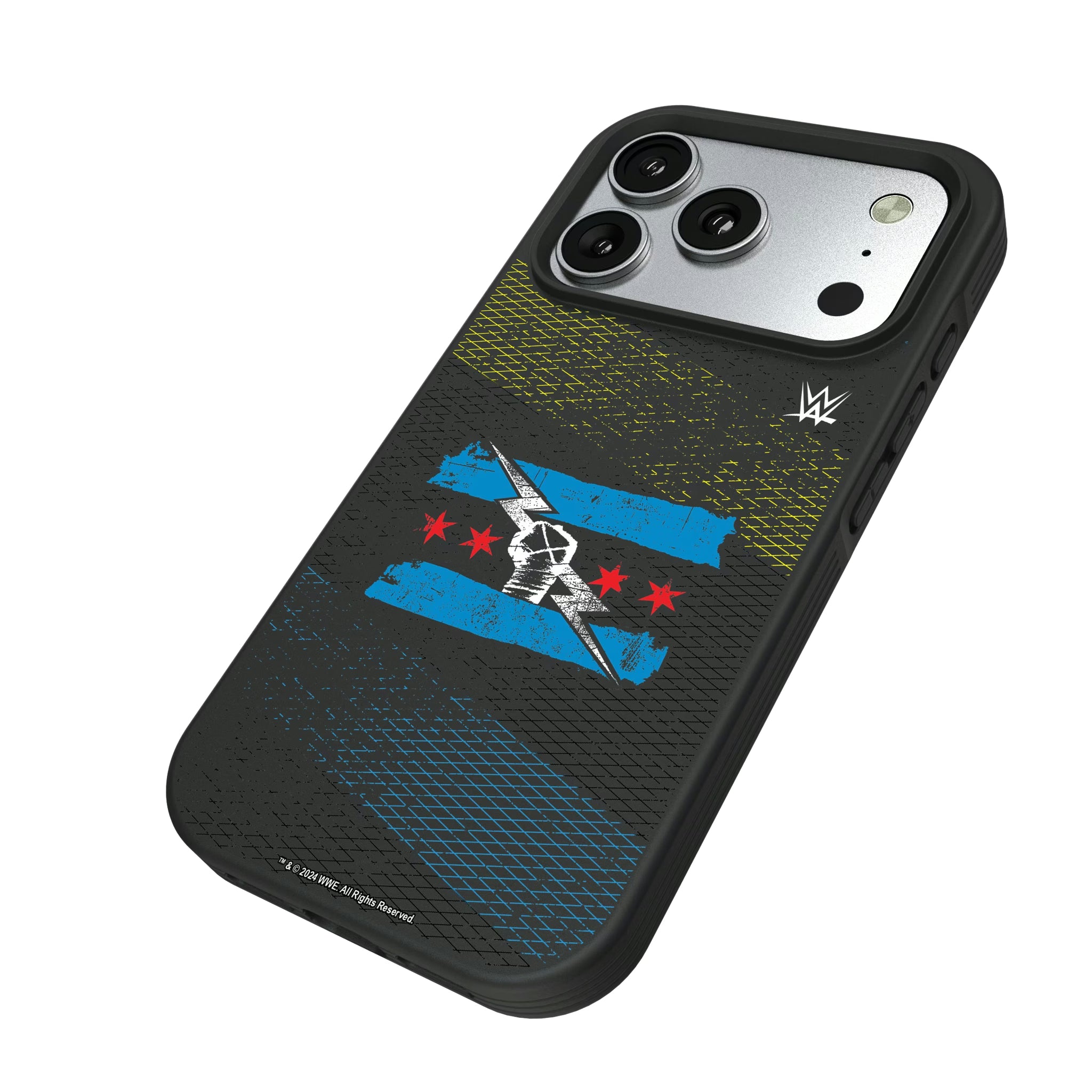 CM Punk Steel iPhone Bump Phone Case for Apple iPhone - Isometric View#Device_iPhone 17 Pro
