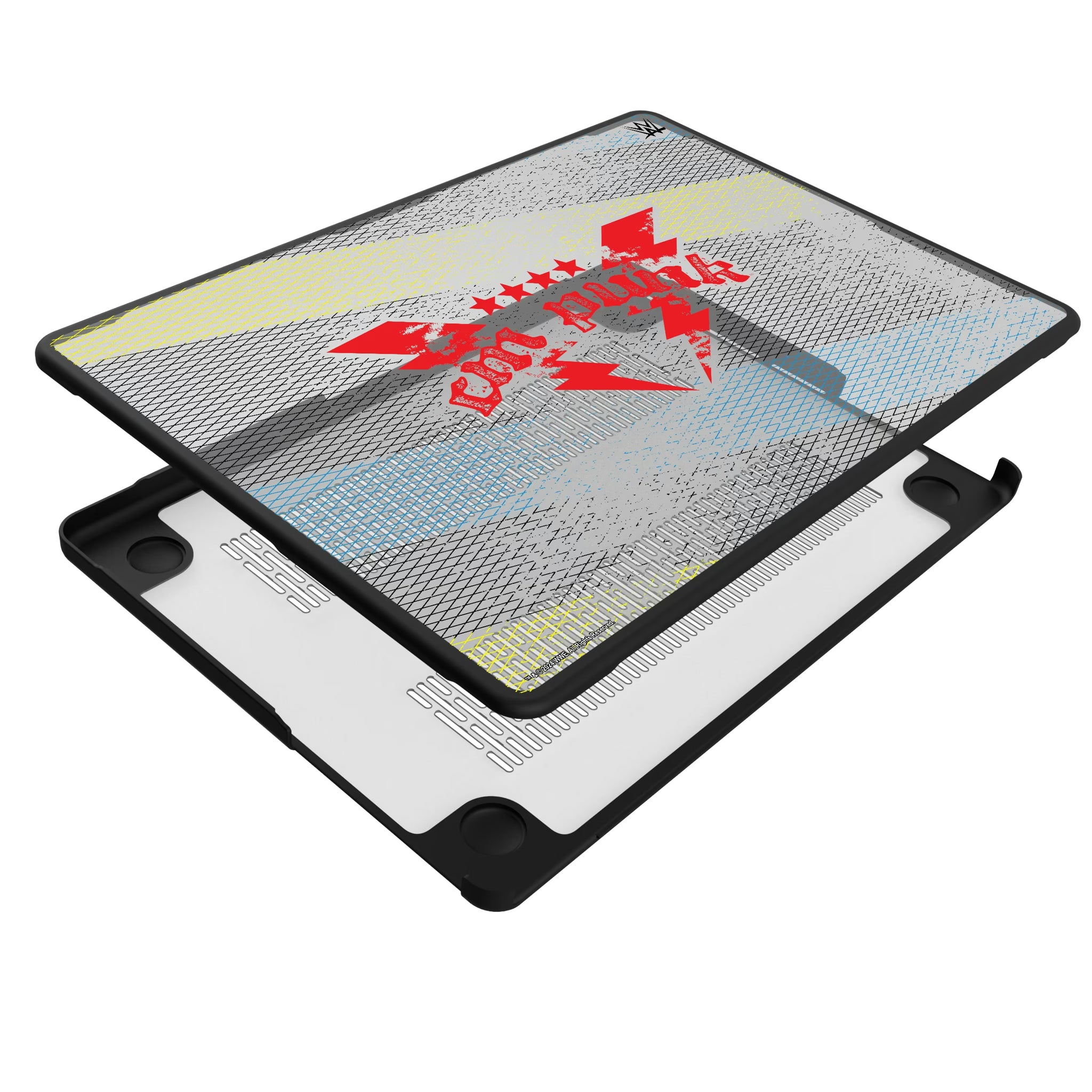 CM Punk Steel MacBook Laptop Case for Apple MacBook - Isometric View#Device_MacBook Pro (14-inch, 2021) / MacBook Pro (14-inch, 2023) / MacBook Pro (14-inch, 2024)