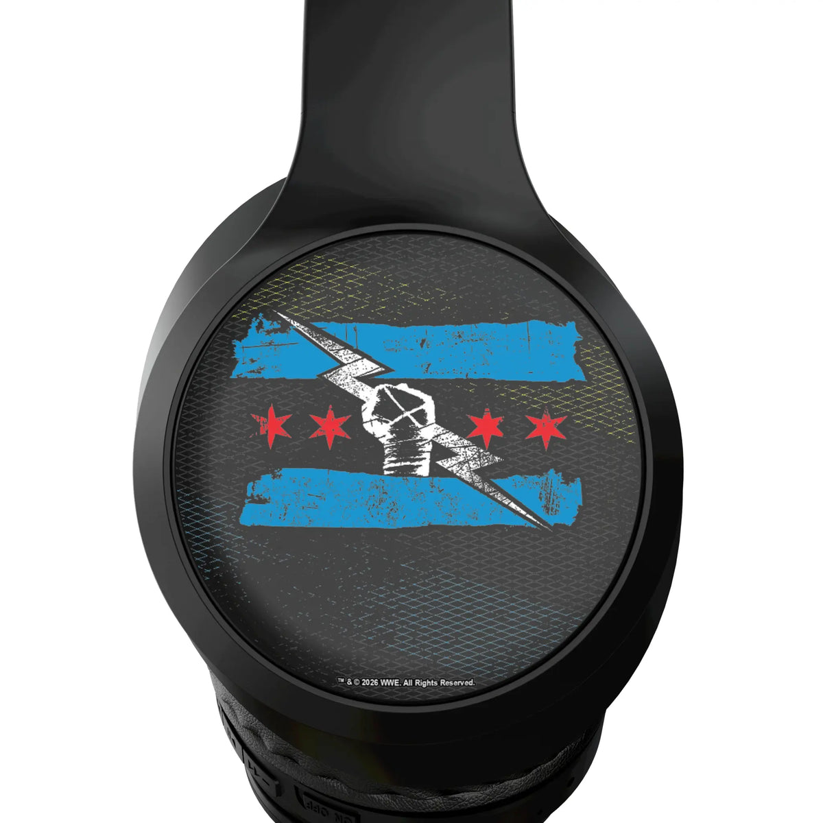 CM Punk Steel Wireless Over-Ear Headphones With Case - Detail