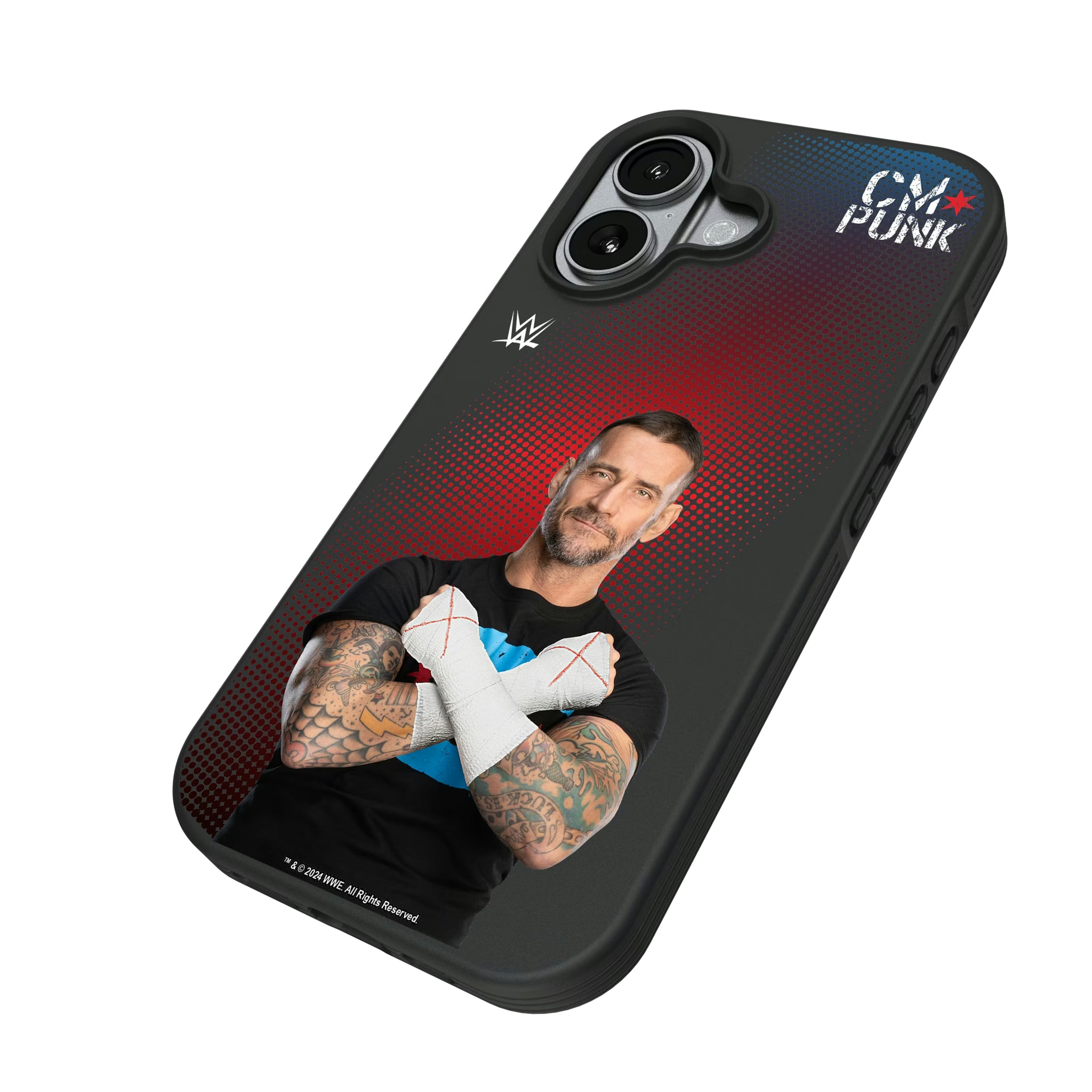 CM Punk Superstar iPhone Bump Phone Case for Apple iPhone - Isometric View#Device_iPhone 17