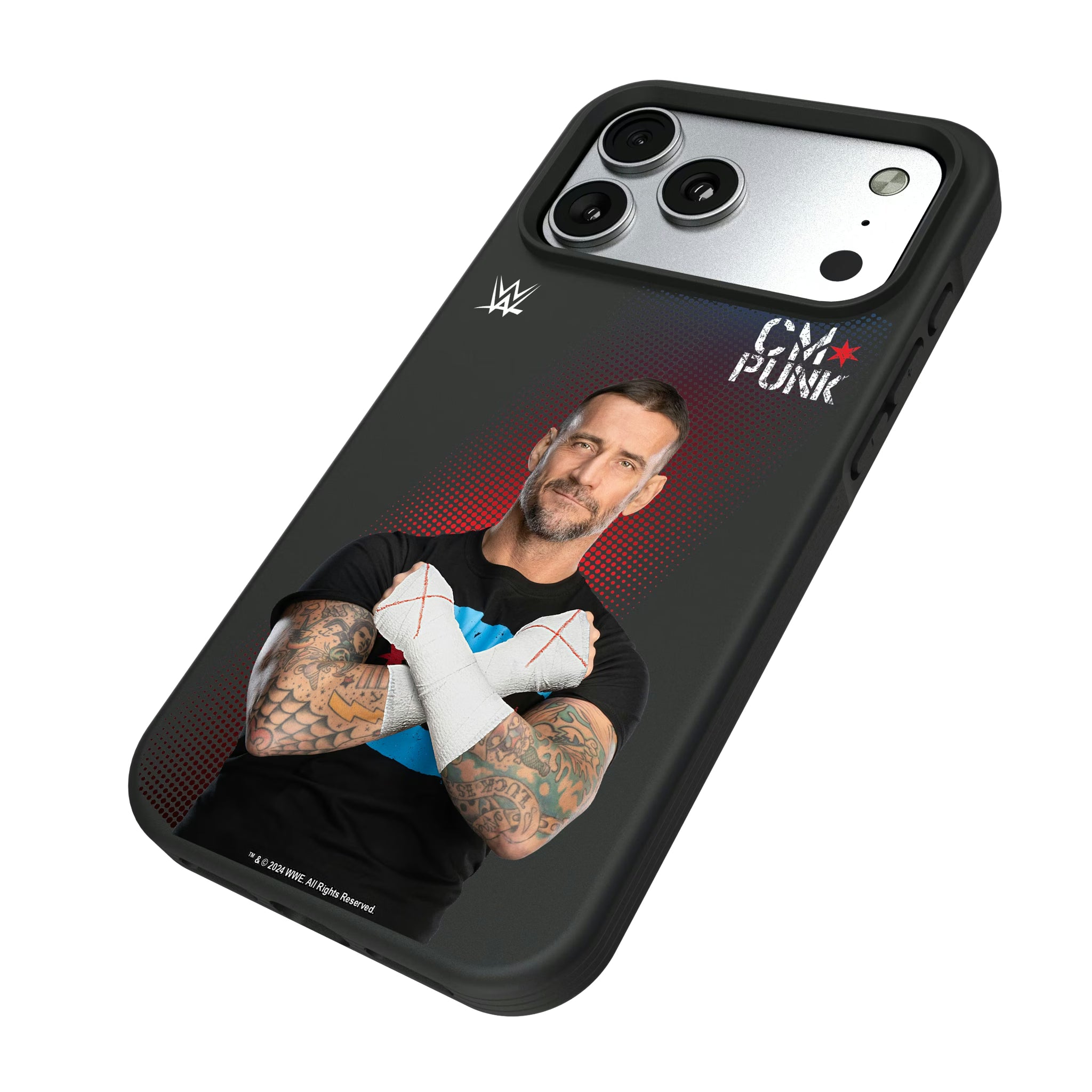 CM Punk Superstar iPhone Bump Phone Case for Apple iPhone - Isometric View#Device_iPhone 17 Pro Max