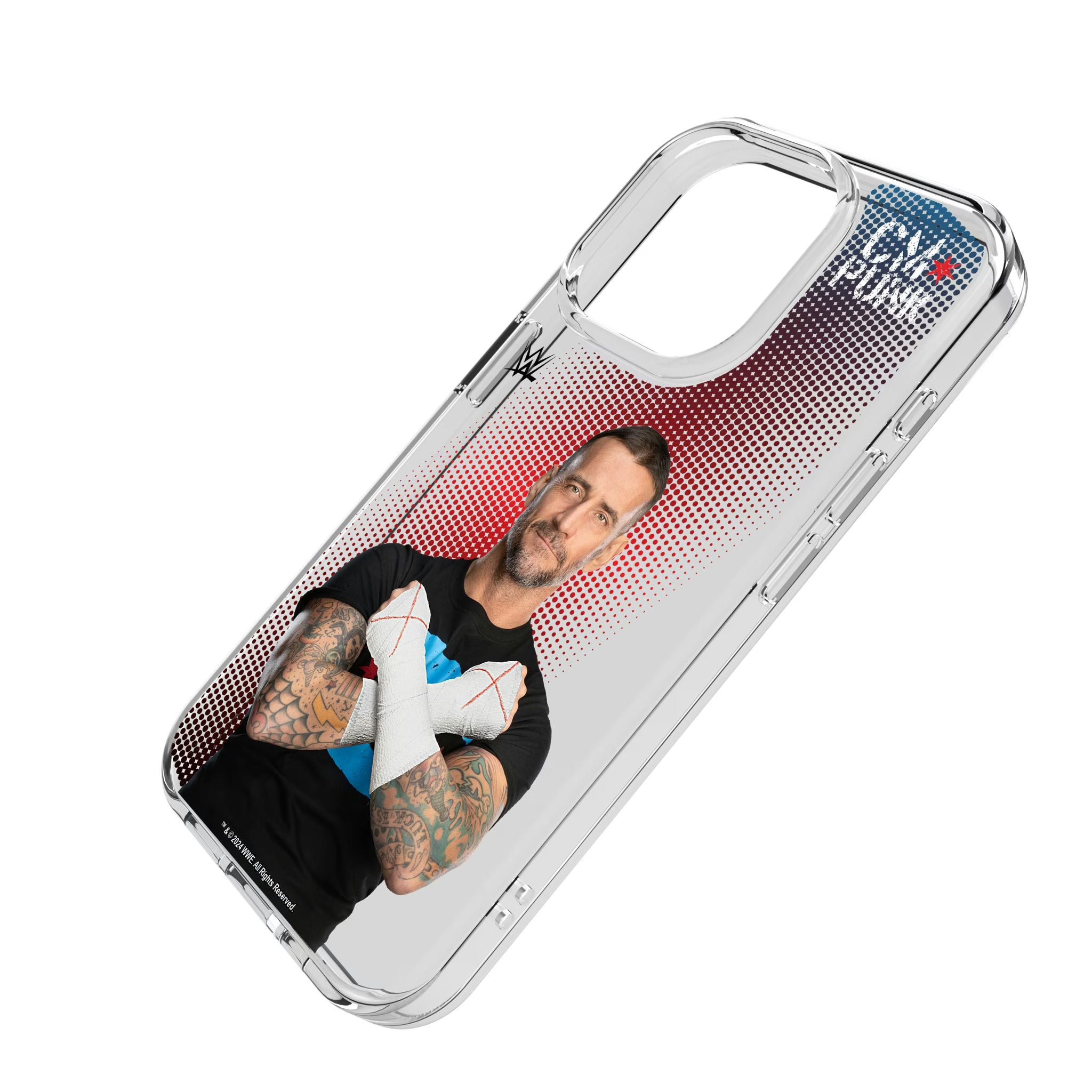 CM Punk Superstar iPhone Clear Phone Case for Apple iPhone - Isometric View