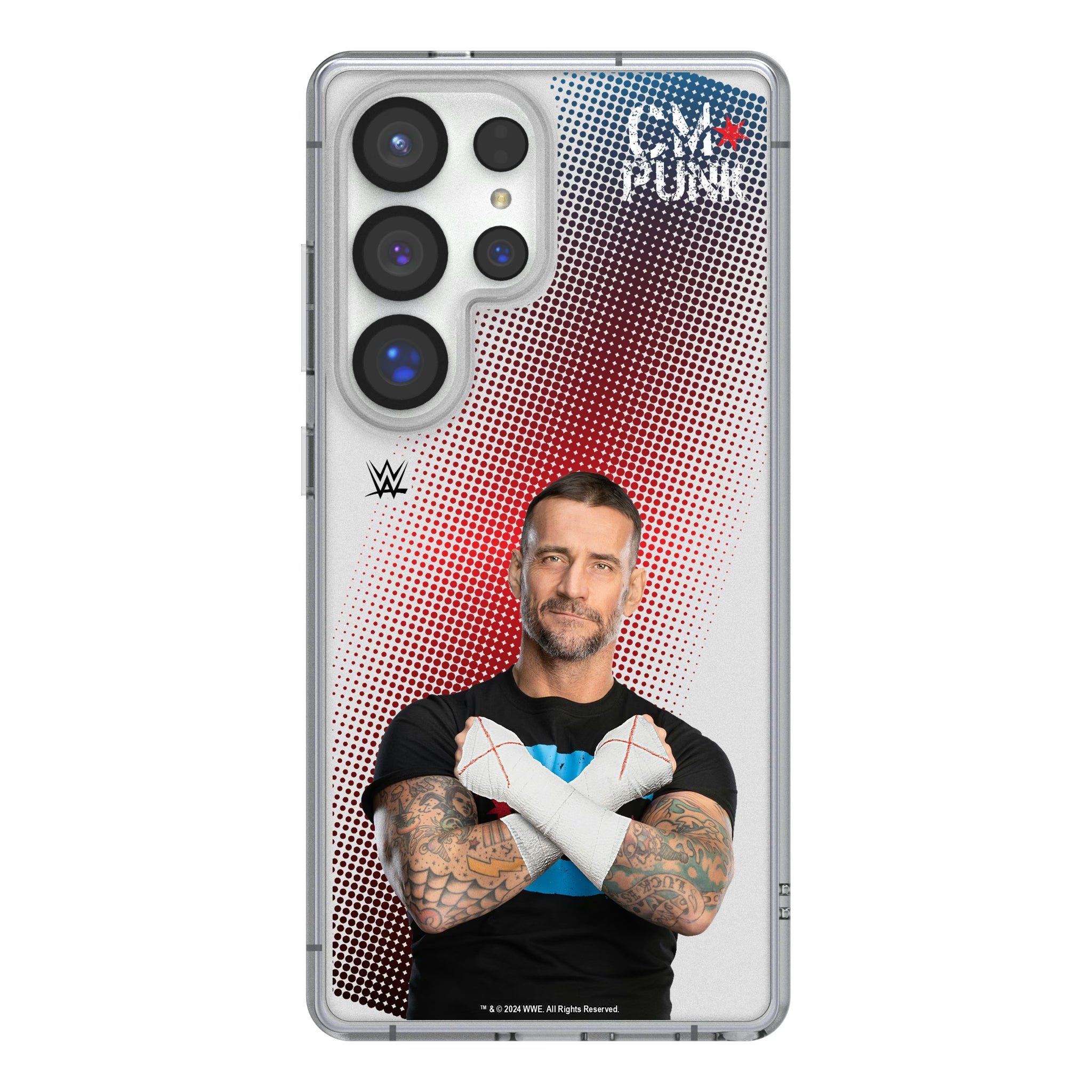 CM Punk Superstar Galaxy Clear Phone Case for Samsung Galaxy