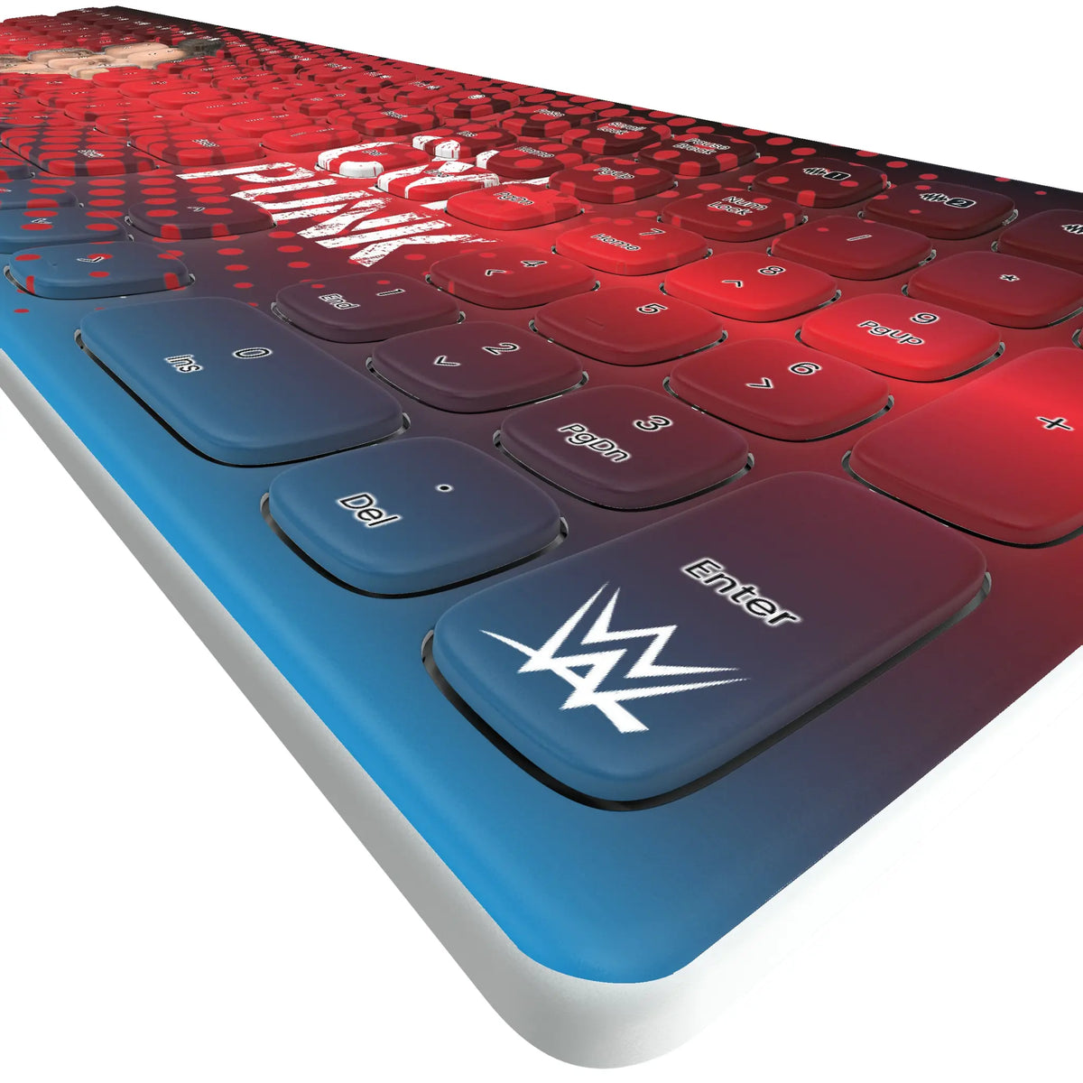 CM Punk Superstar KKB605 Curved Wireless Keyboard - Detail
