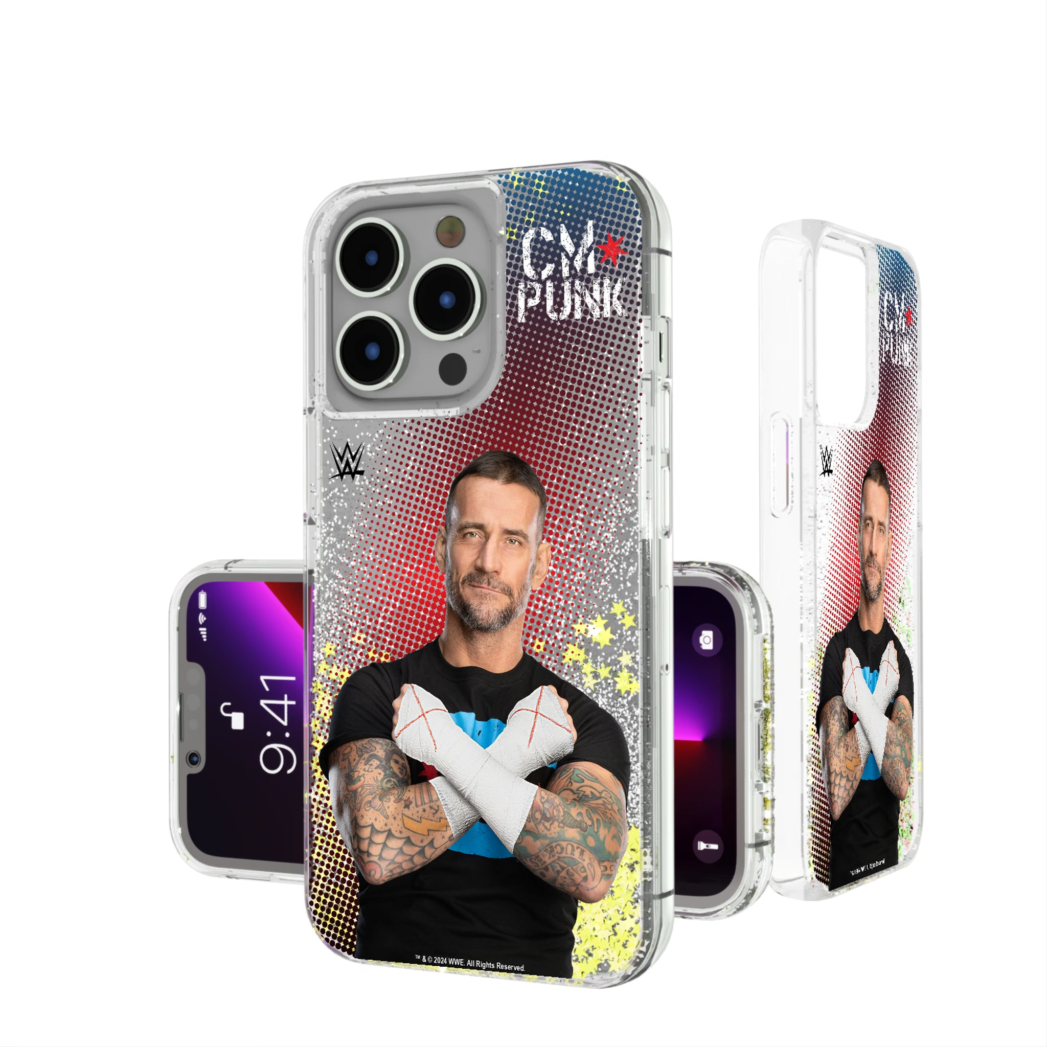 CM Punk Superstar iPhone Glitter Phone Case for Apple iPhone