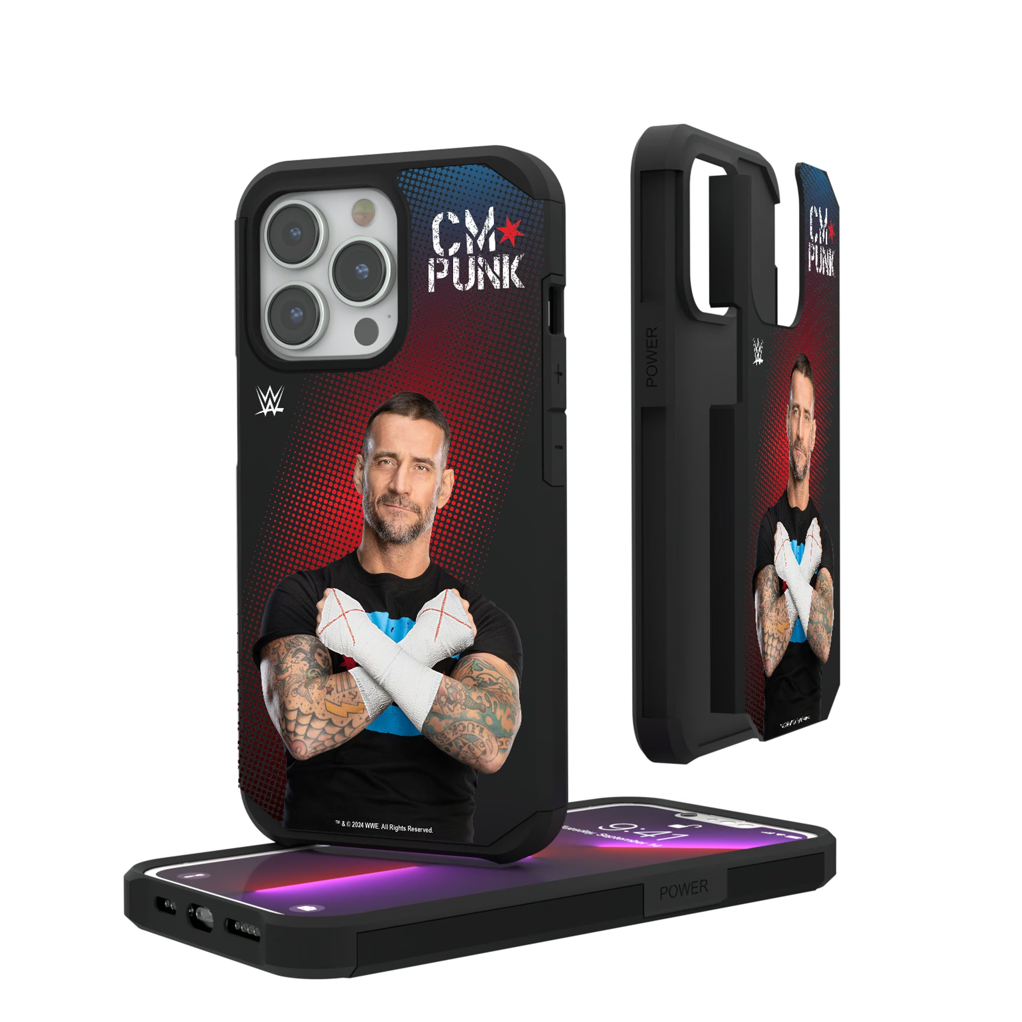 CM Punk Superstar iPhone Rugged Phone Case for Apple iPhone#Device_iPhone 13 Pro