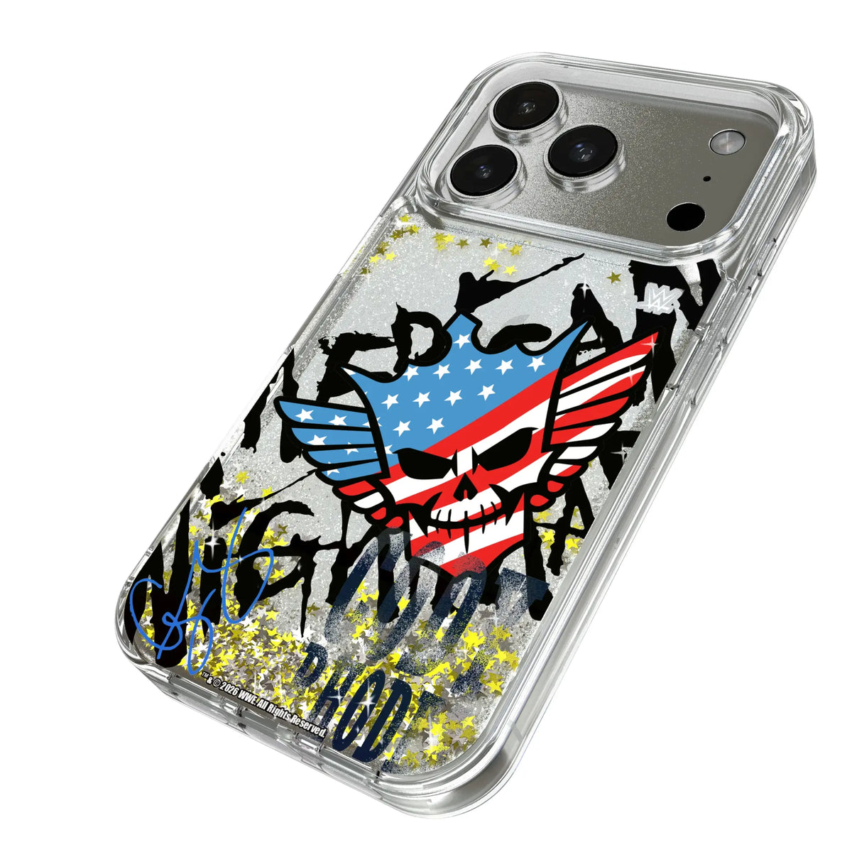 Cody Rhodes Impact iPhone Glitter Phone Case for Apple iPhone - Isometric View#Device_iPhone 17 Pro