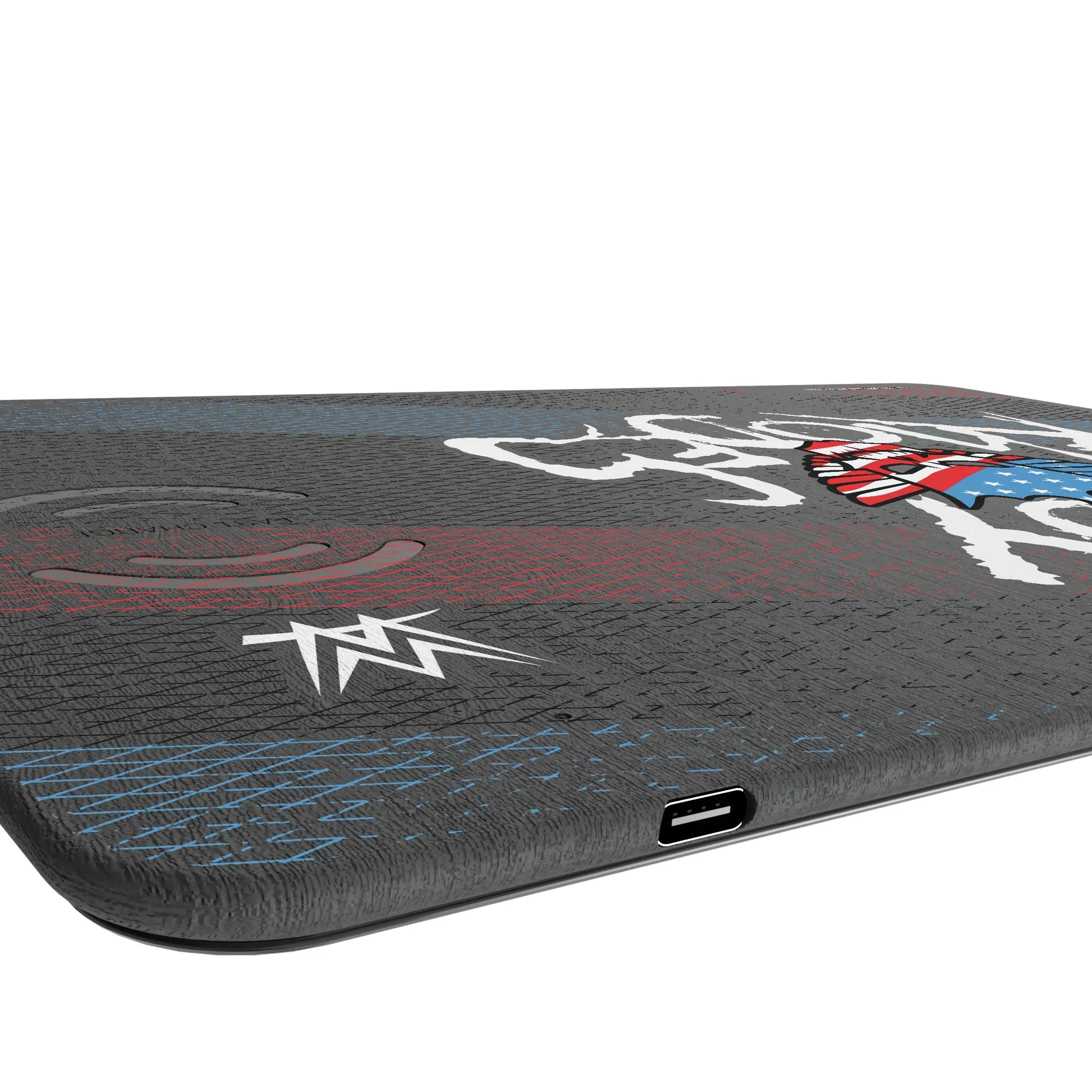 Cody Rhodes Steel 15-Watt Wireless Charger and Mouse Pad