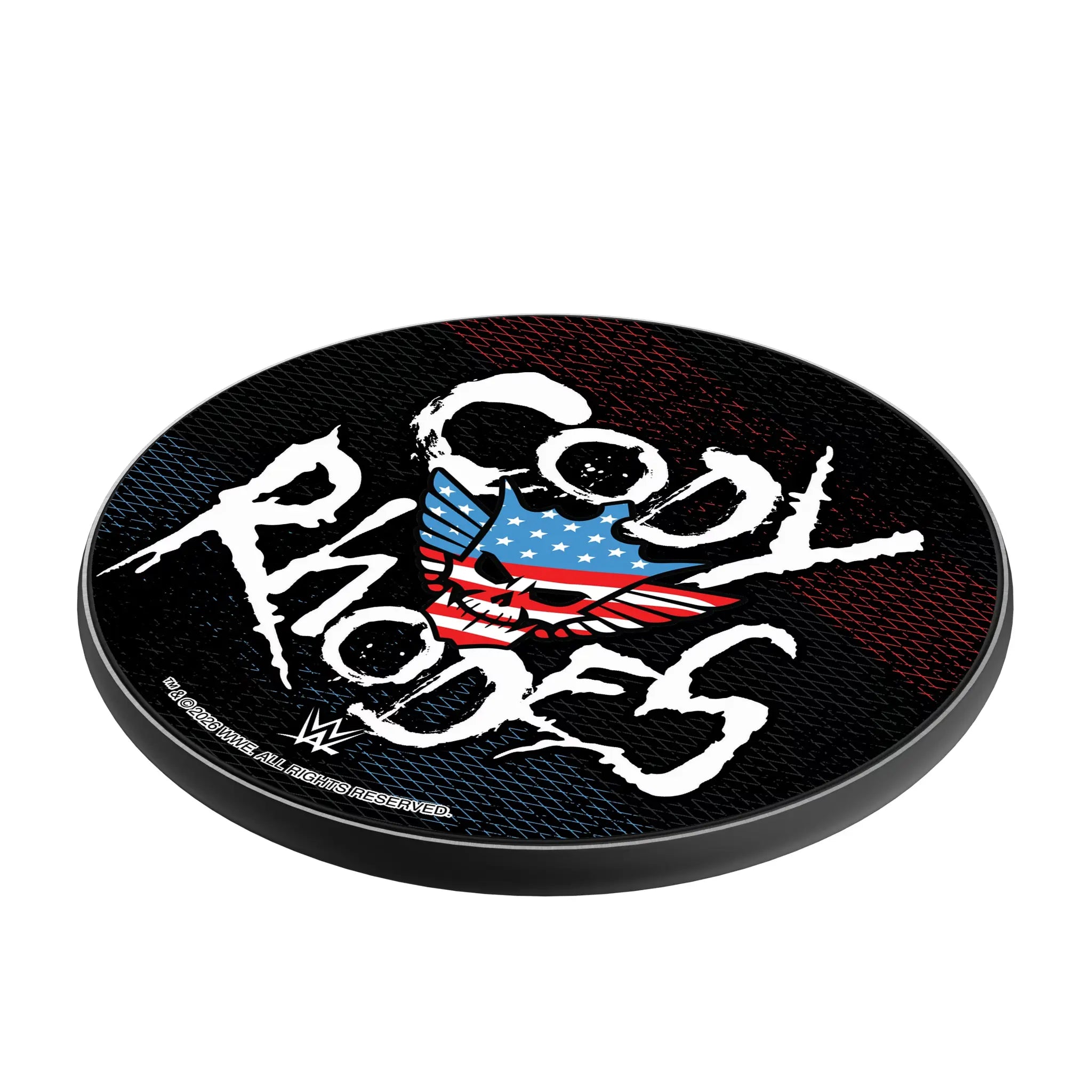 Cody Rhodes Steel 15-Watt Wireless Charger - Isometric View