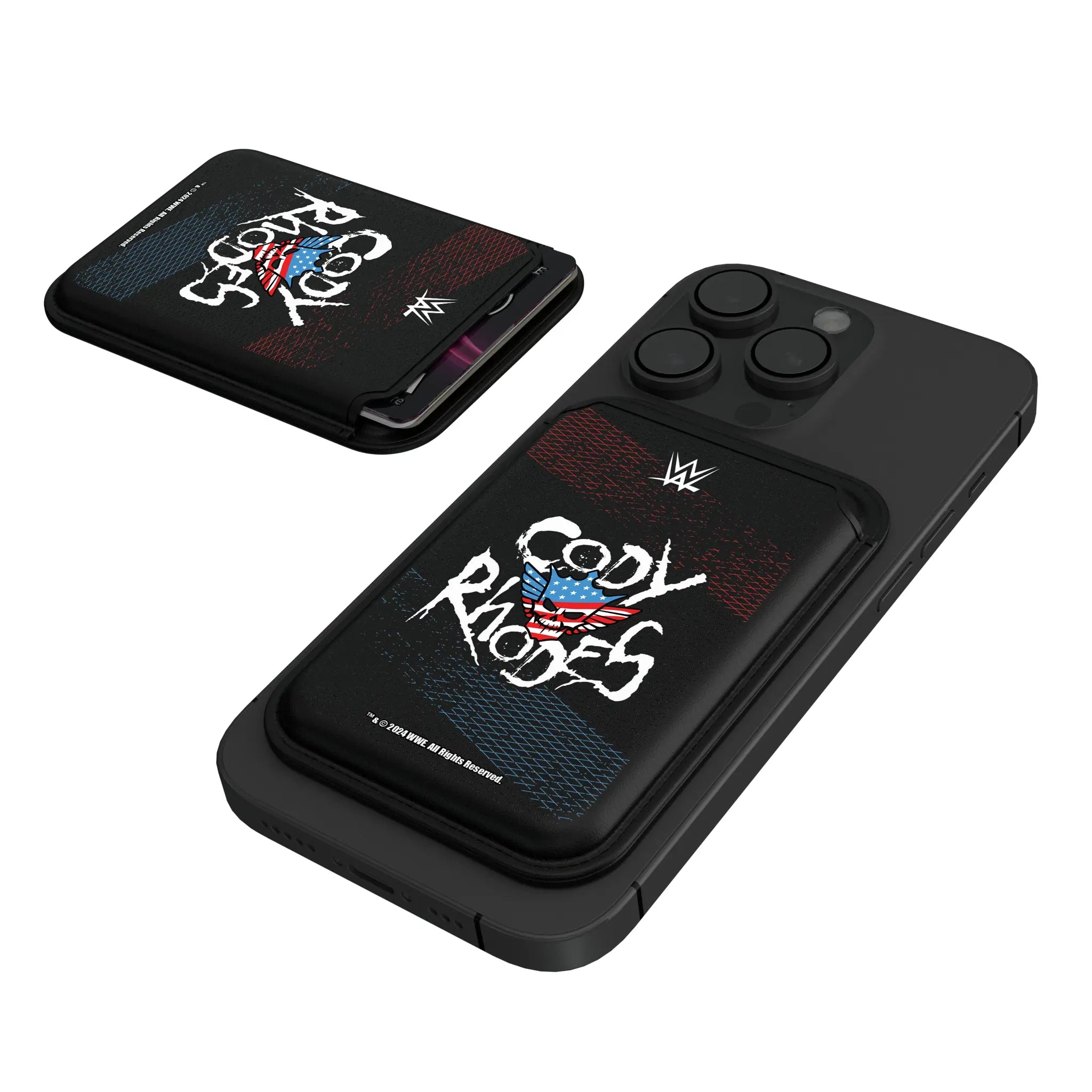 Cody Rhodes Steel Black Magnetic Credit Card Wallet