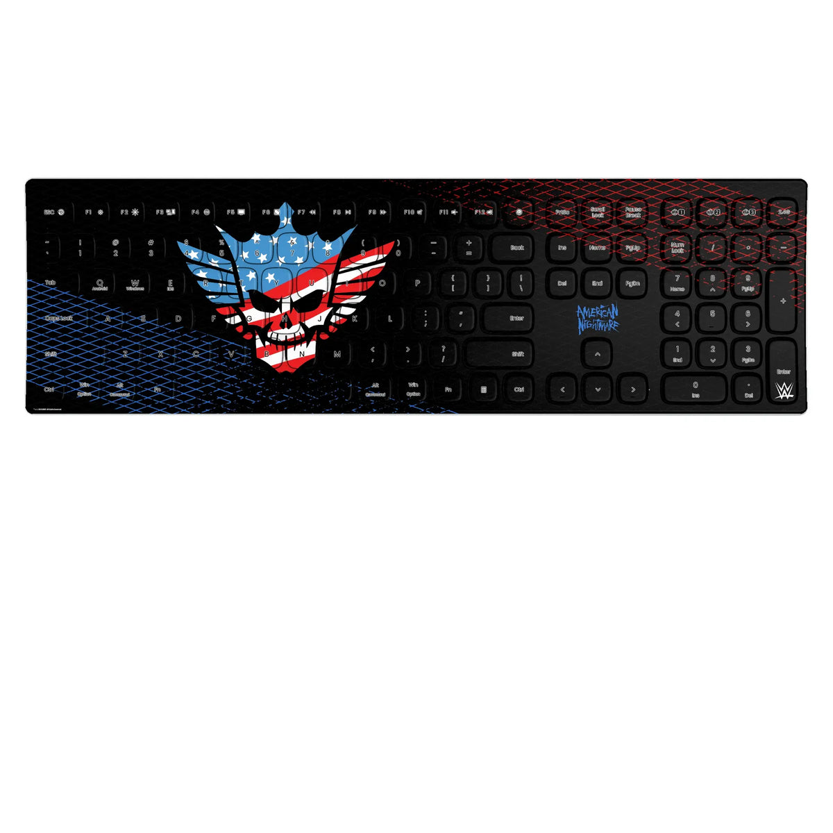 Cody Rhodes Steel KKB605 Curved Wireless Keyboard
