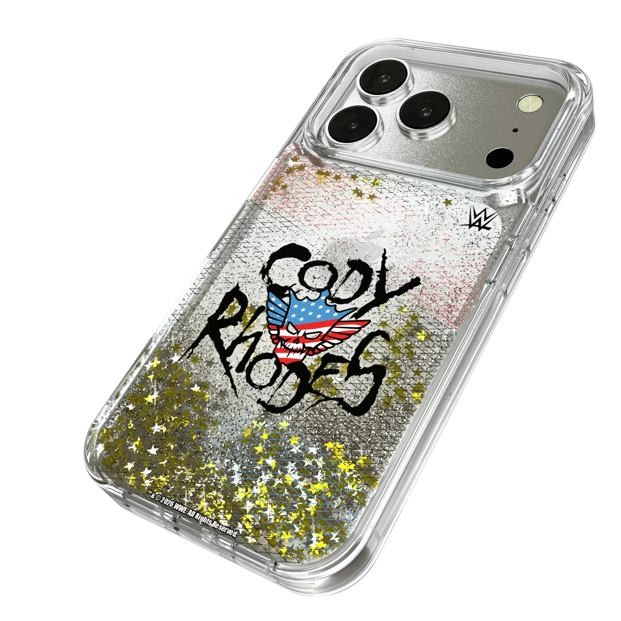 Cody Rhodes Steel iPhone Glitter Phone Case for Apple iPhone - Isometric View