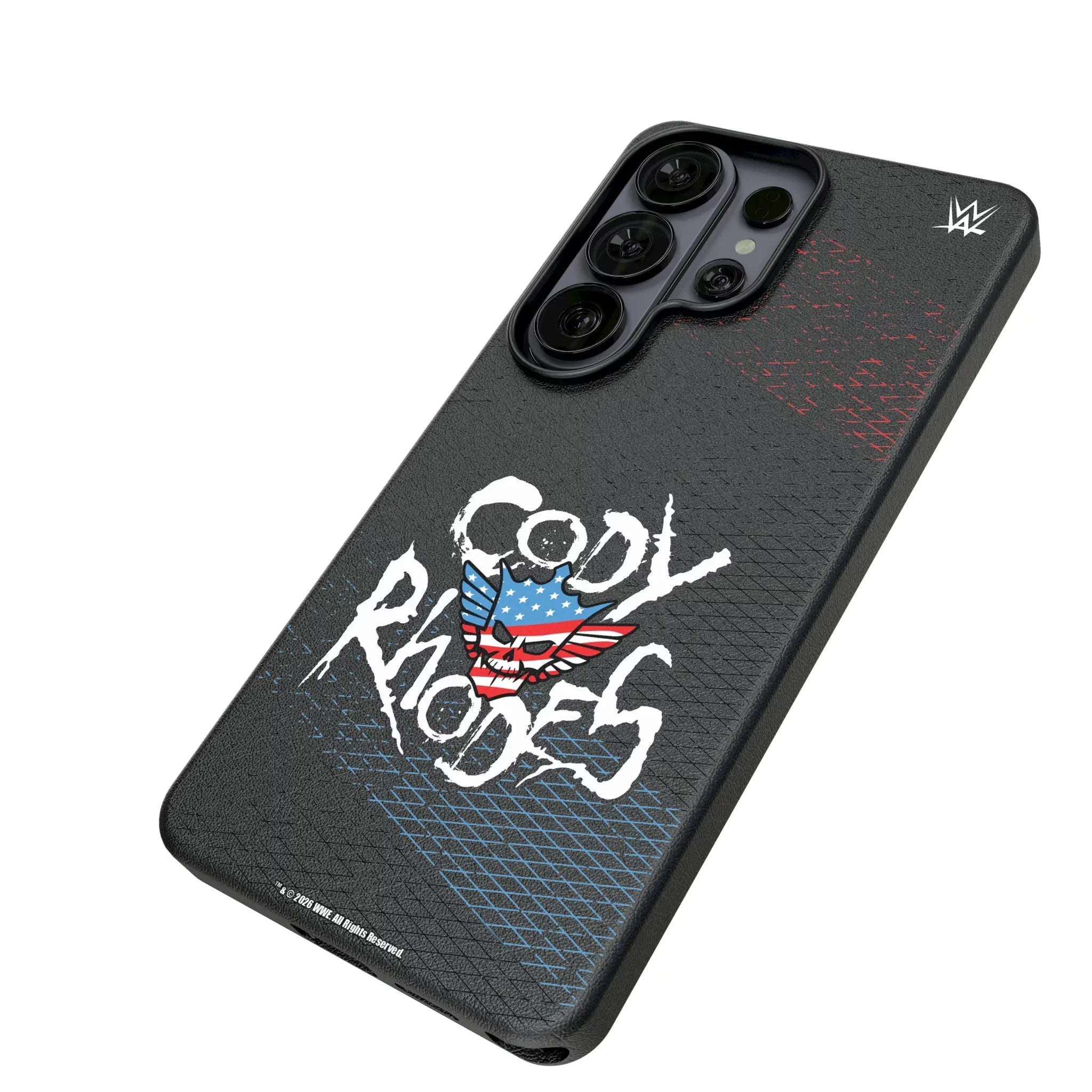 Cody Rhodes Steel Galaxy MagSafe Compatible Phone Case for Samsung Galaxy - Isometric View#Device_Galaxy S26 Ultra