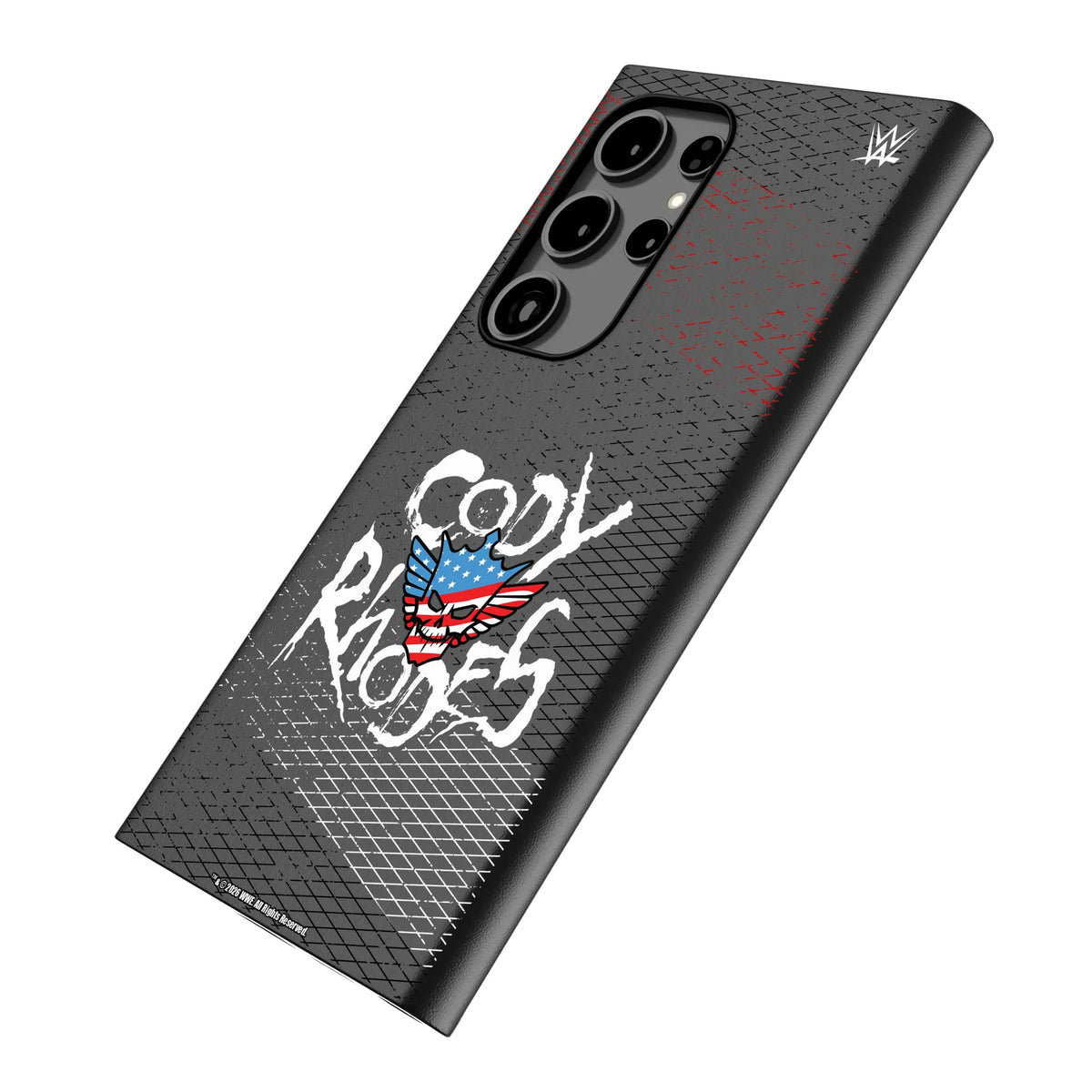Cody Rhodes Steel Galaxy MagSafe Compatible Phone Case for Samsung Galaxy - Isometric View#Device_Galaxy S24 Ultra