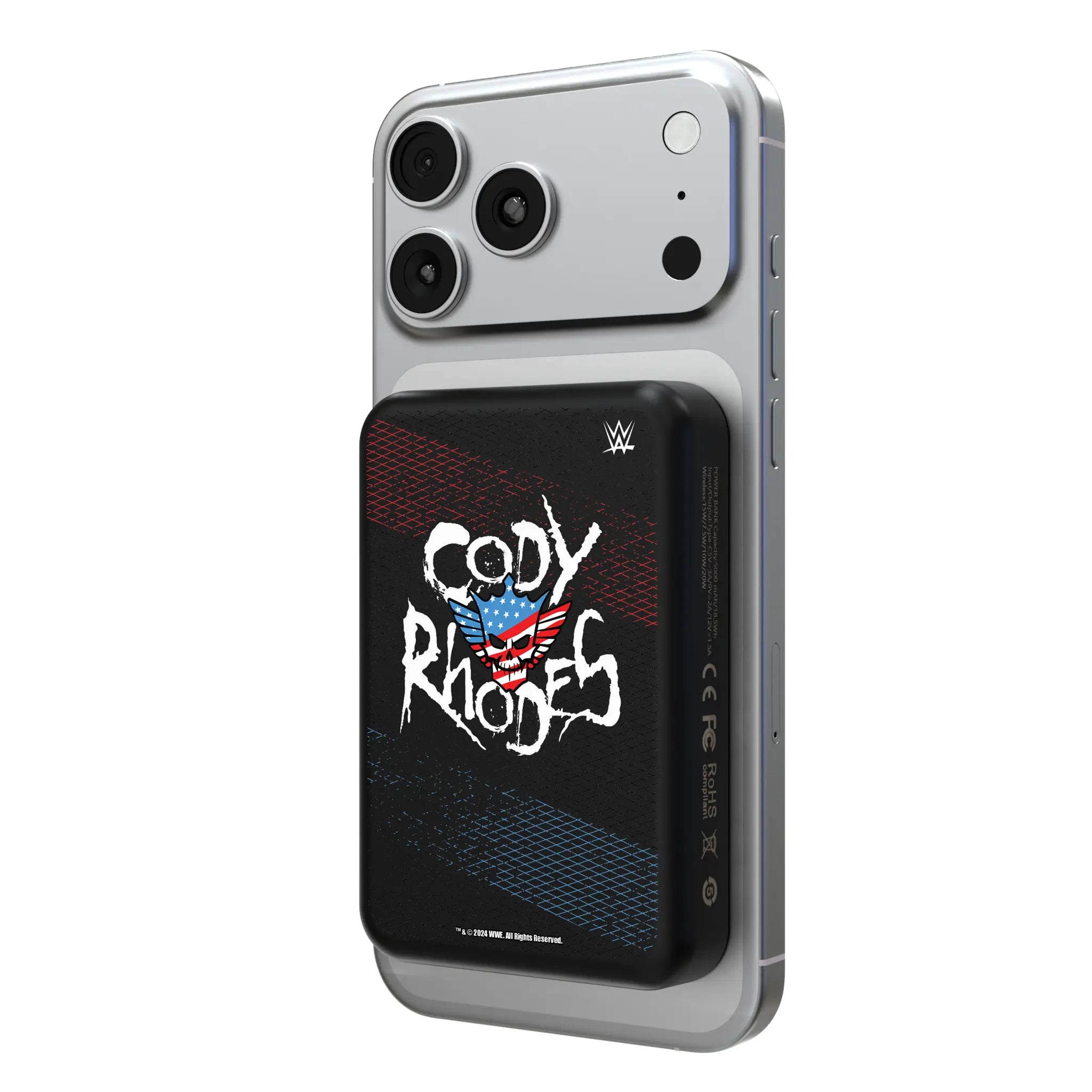 Cody Rhodes Steel Wireless Mag Power Bank