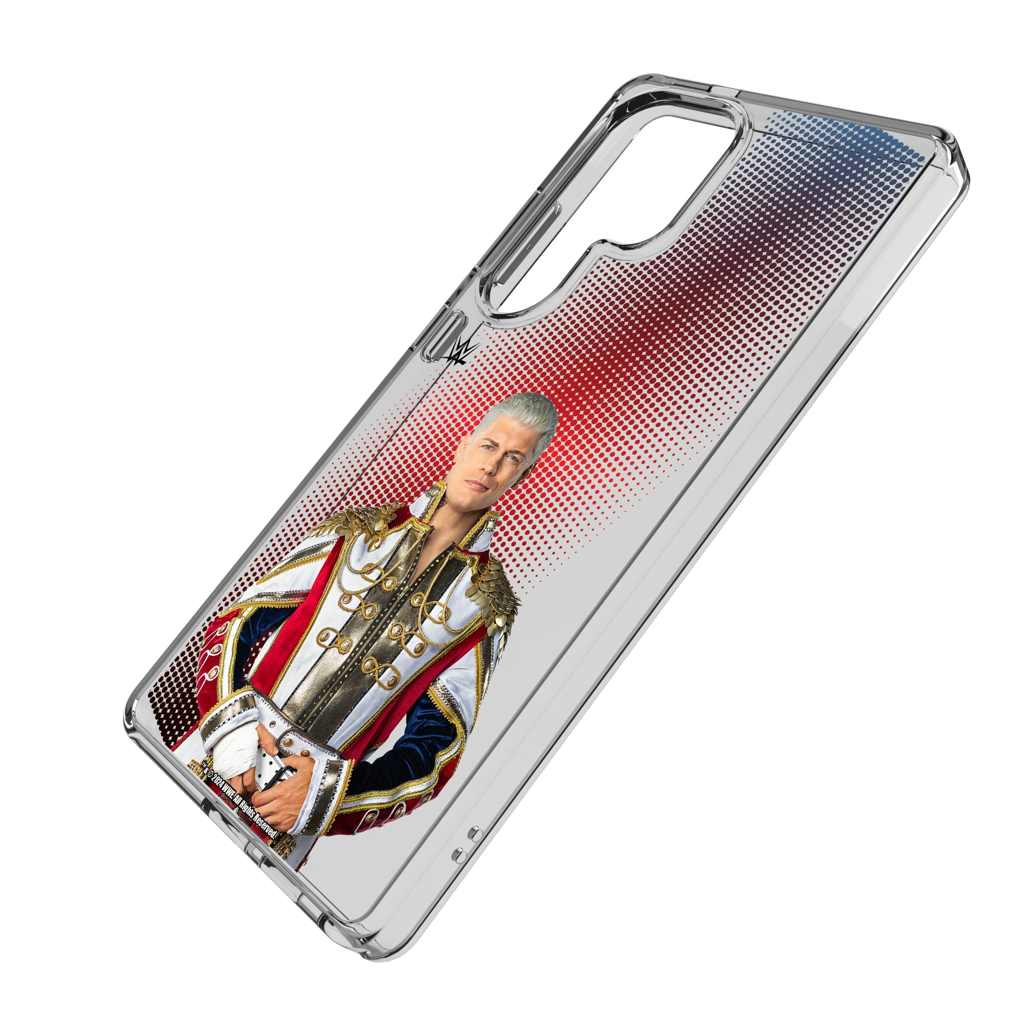 Cody Rhodes Superstar Galaxy Clear Phone Case for Samsung Galaxy - Isometric View